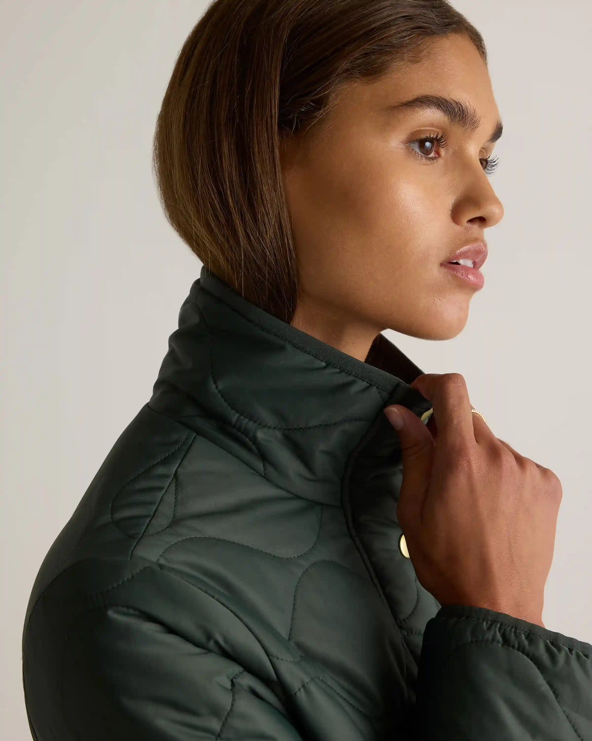 Featherless Quilted Long Puffer Jacket