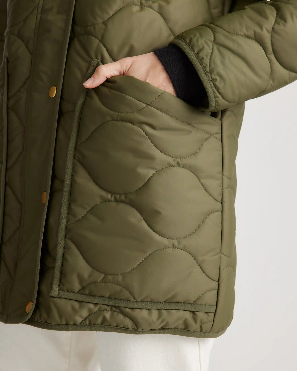 Featherless Quilted Long Puffer Jacket