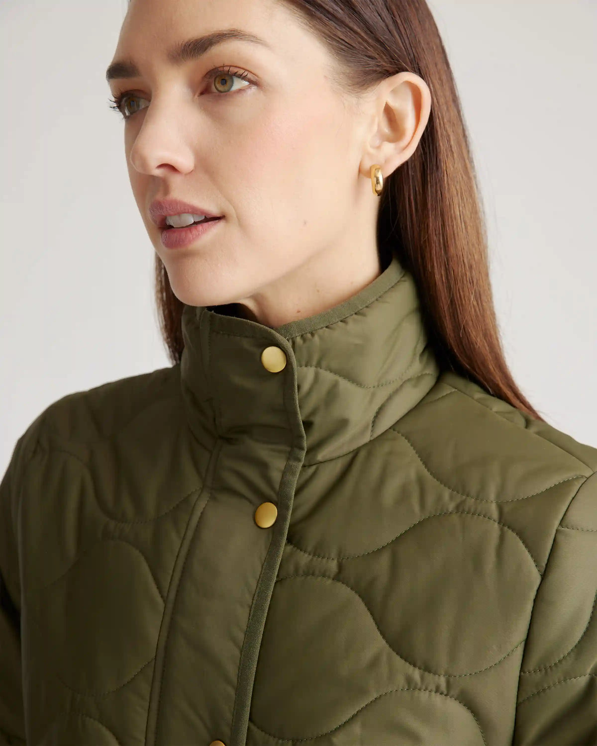Featherless Quilted Long Puffer Jacket
