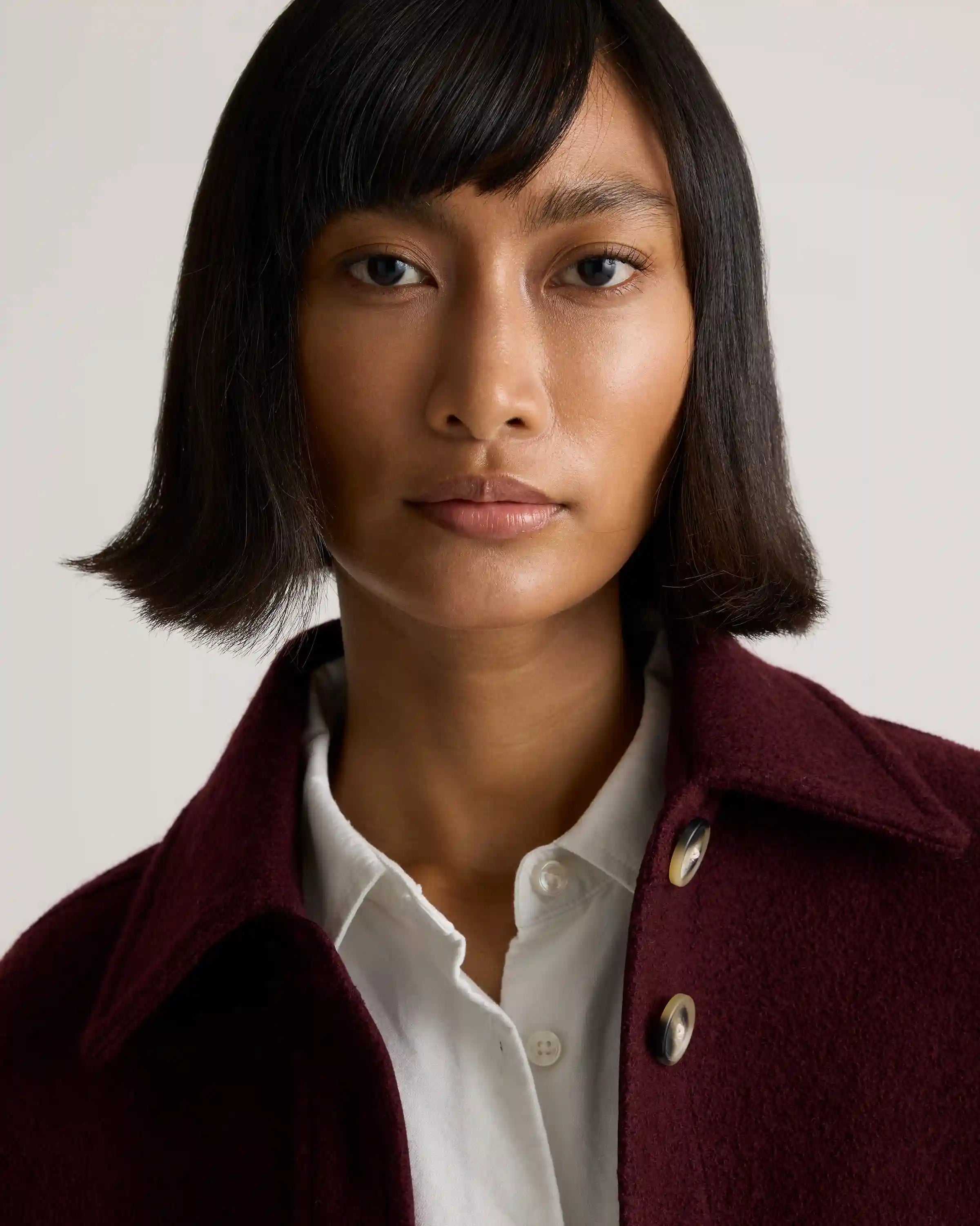 100% Merino Wool Long Shirt Jacket
