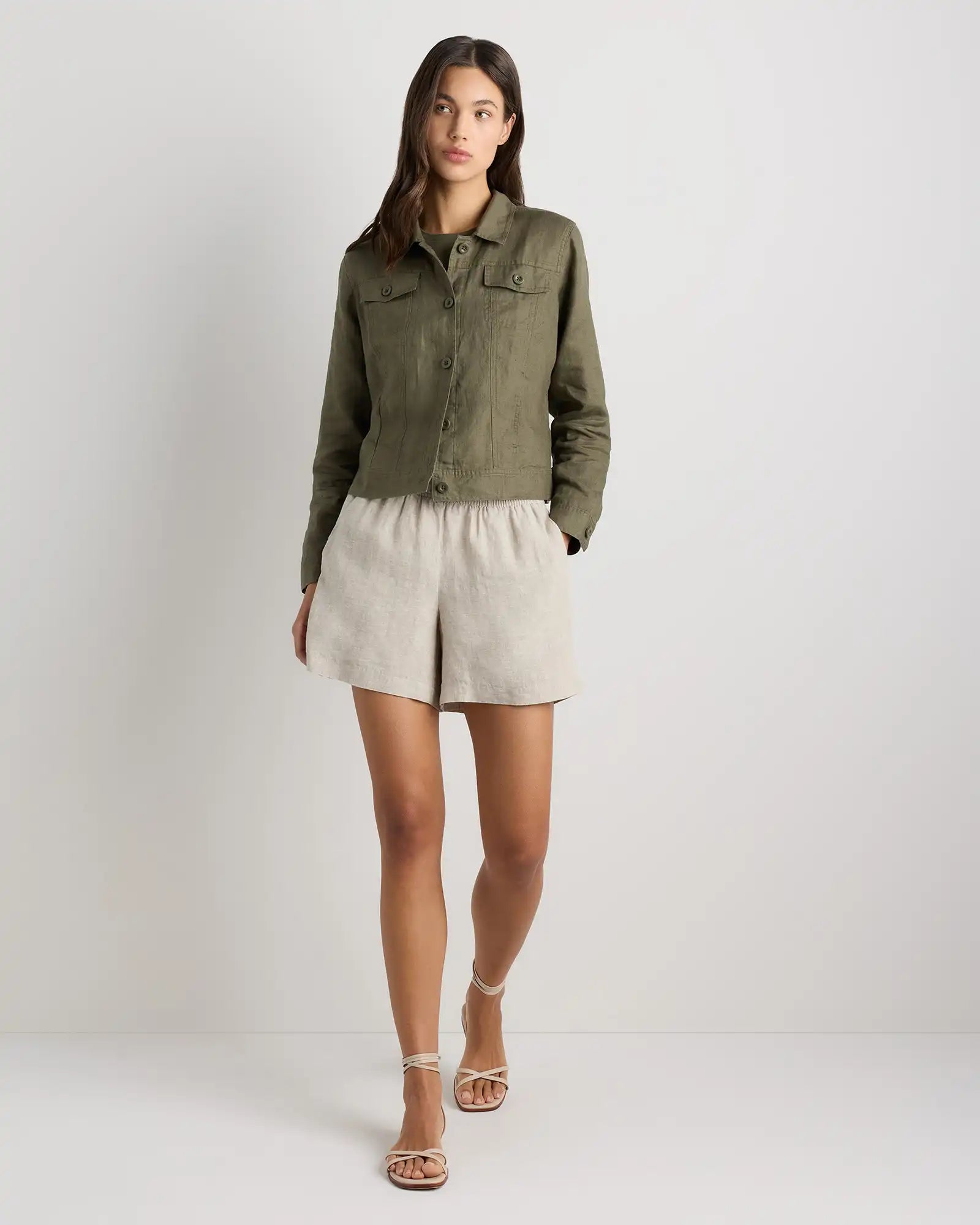100% European Linen Jacket