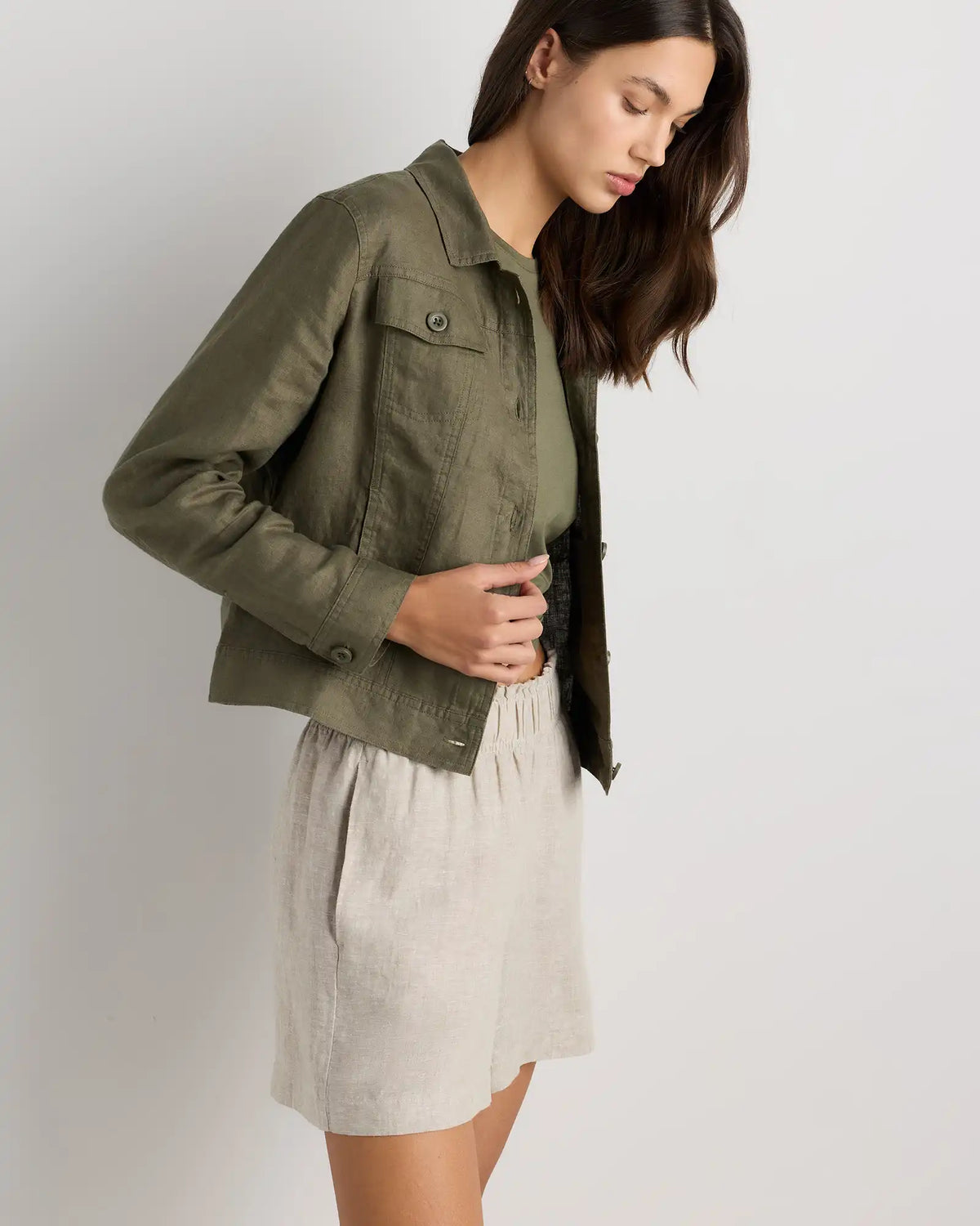 100% European Linen Jacket