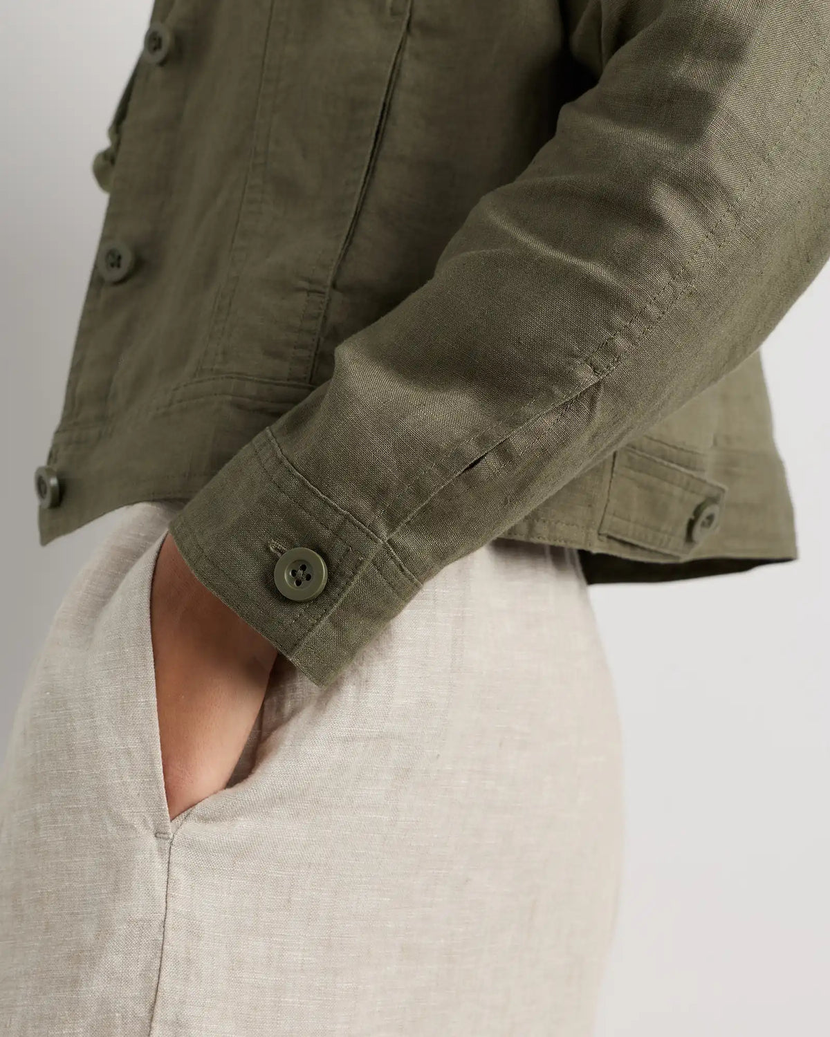 100% European Linen Jacket