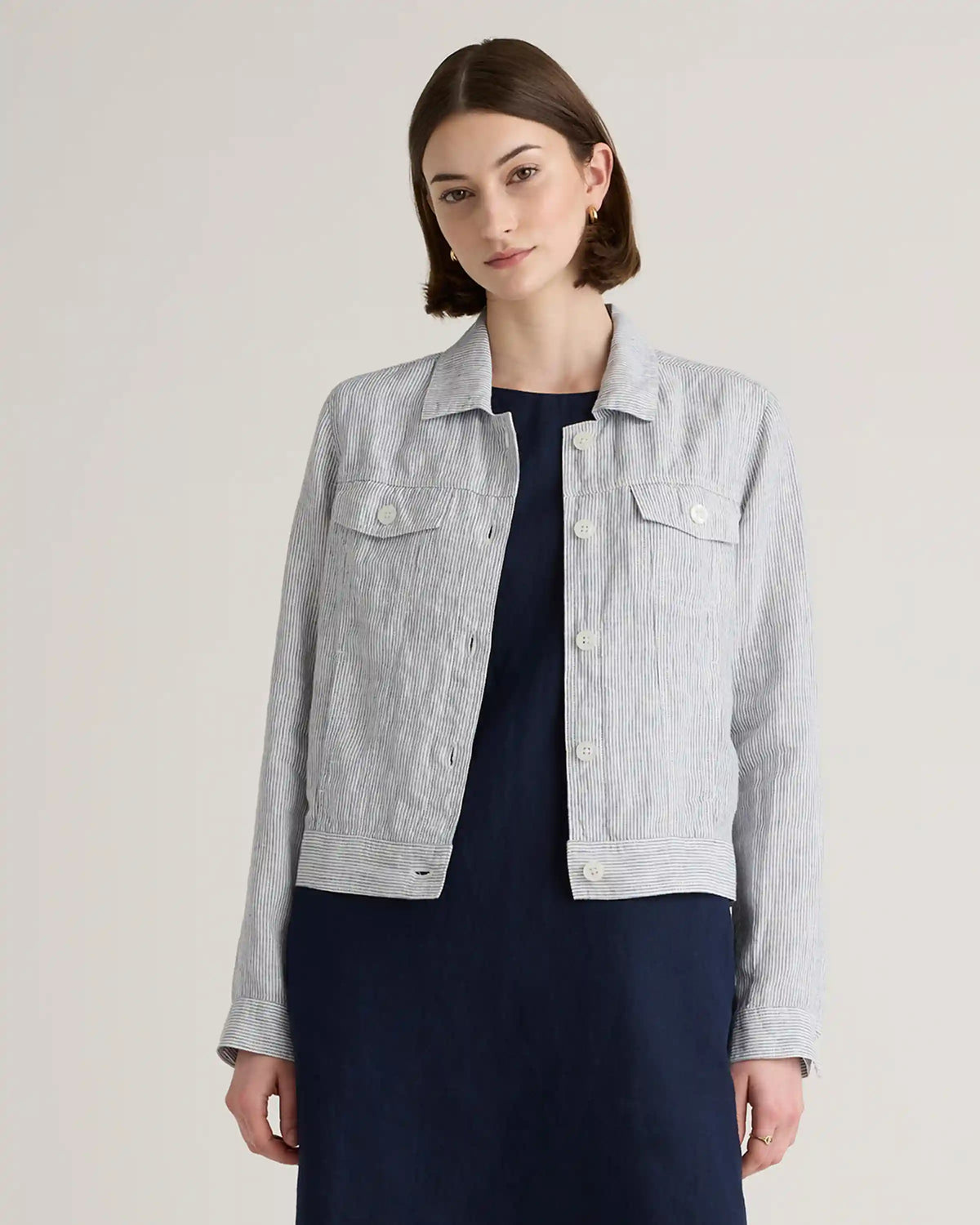 100% European Linen Jacket