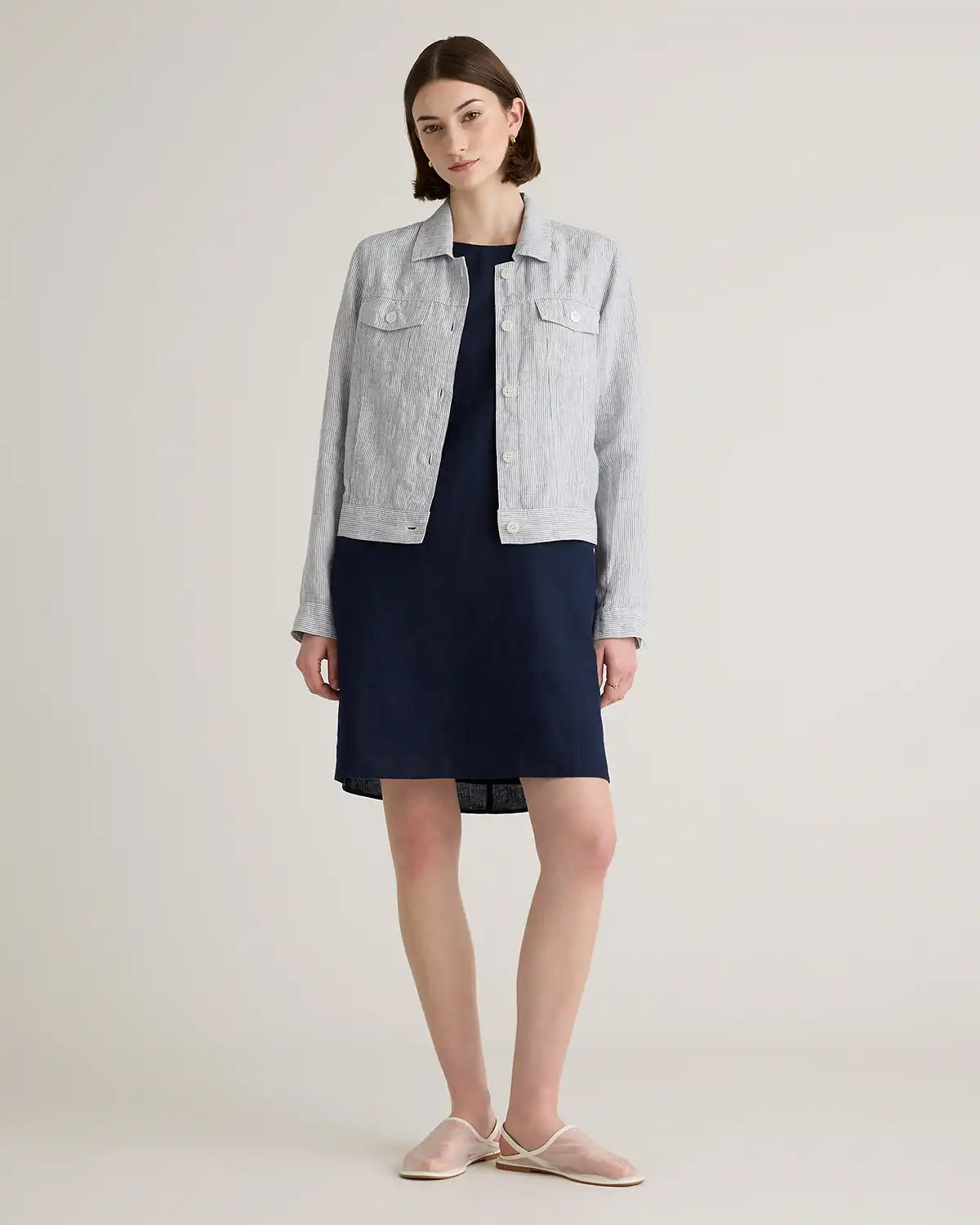 100% European Linen Jacket