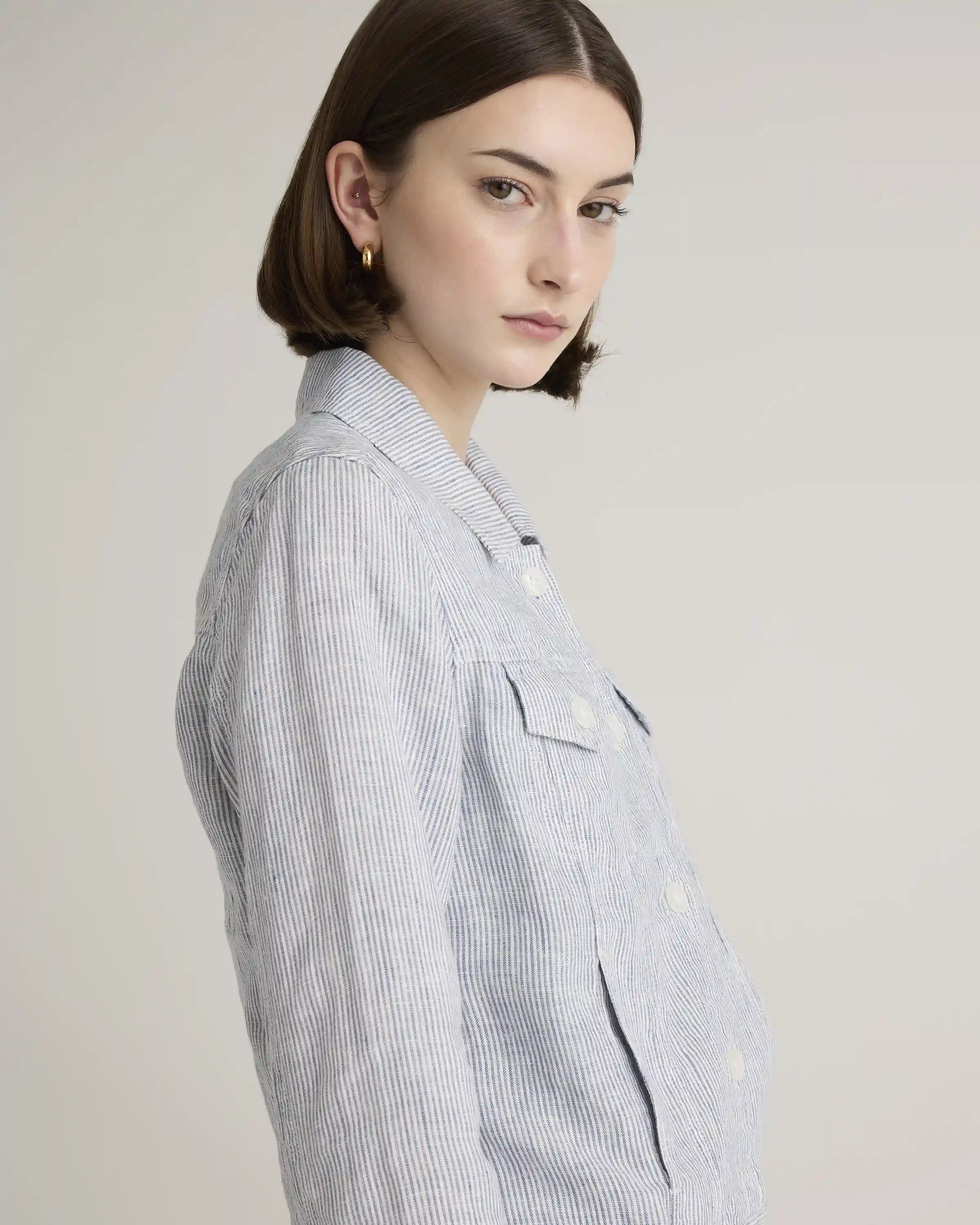 100% European Linen Jacket