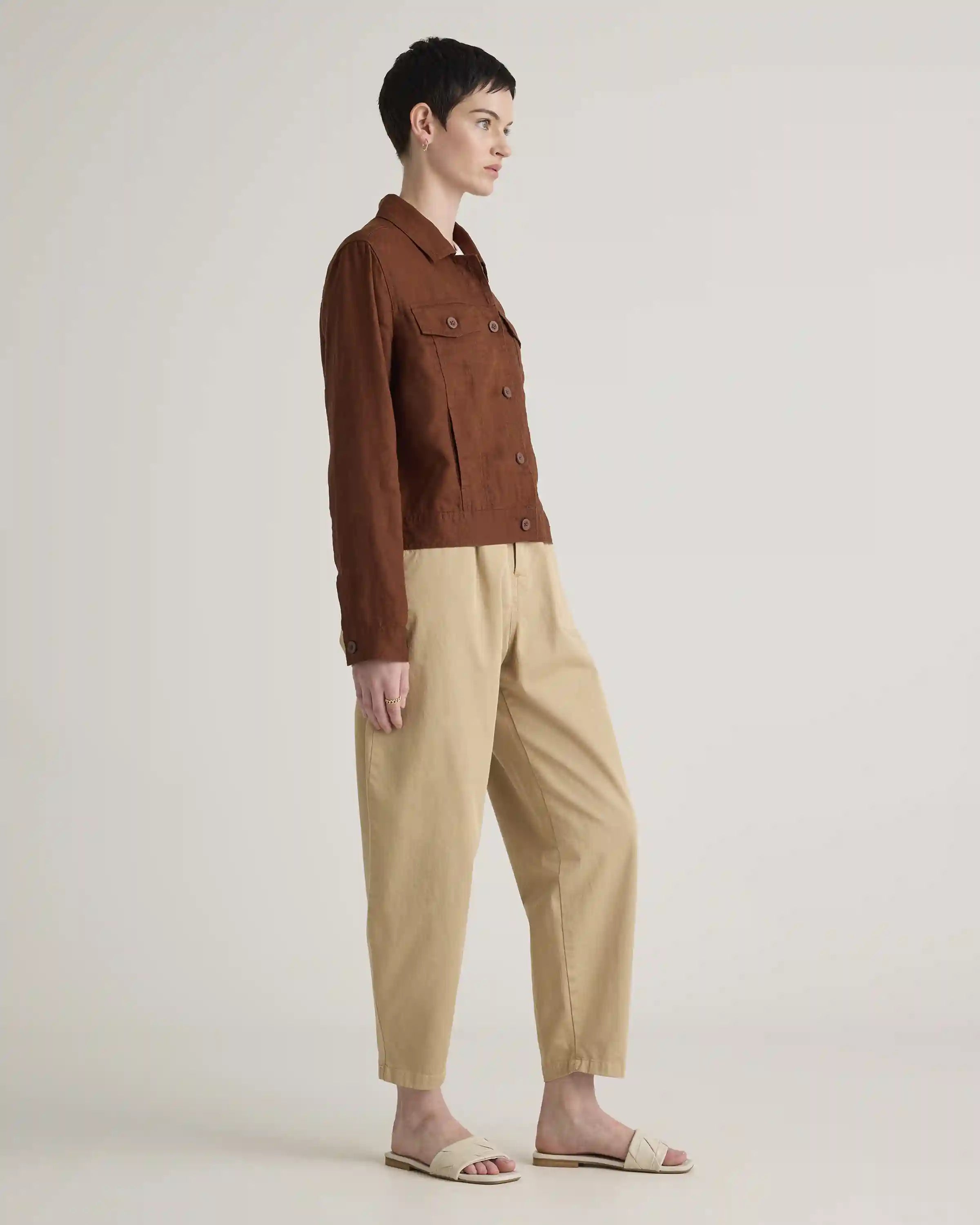 100% European Linen Jacket