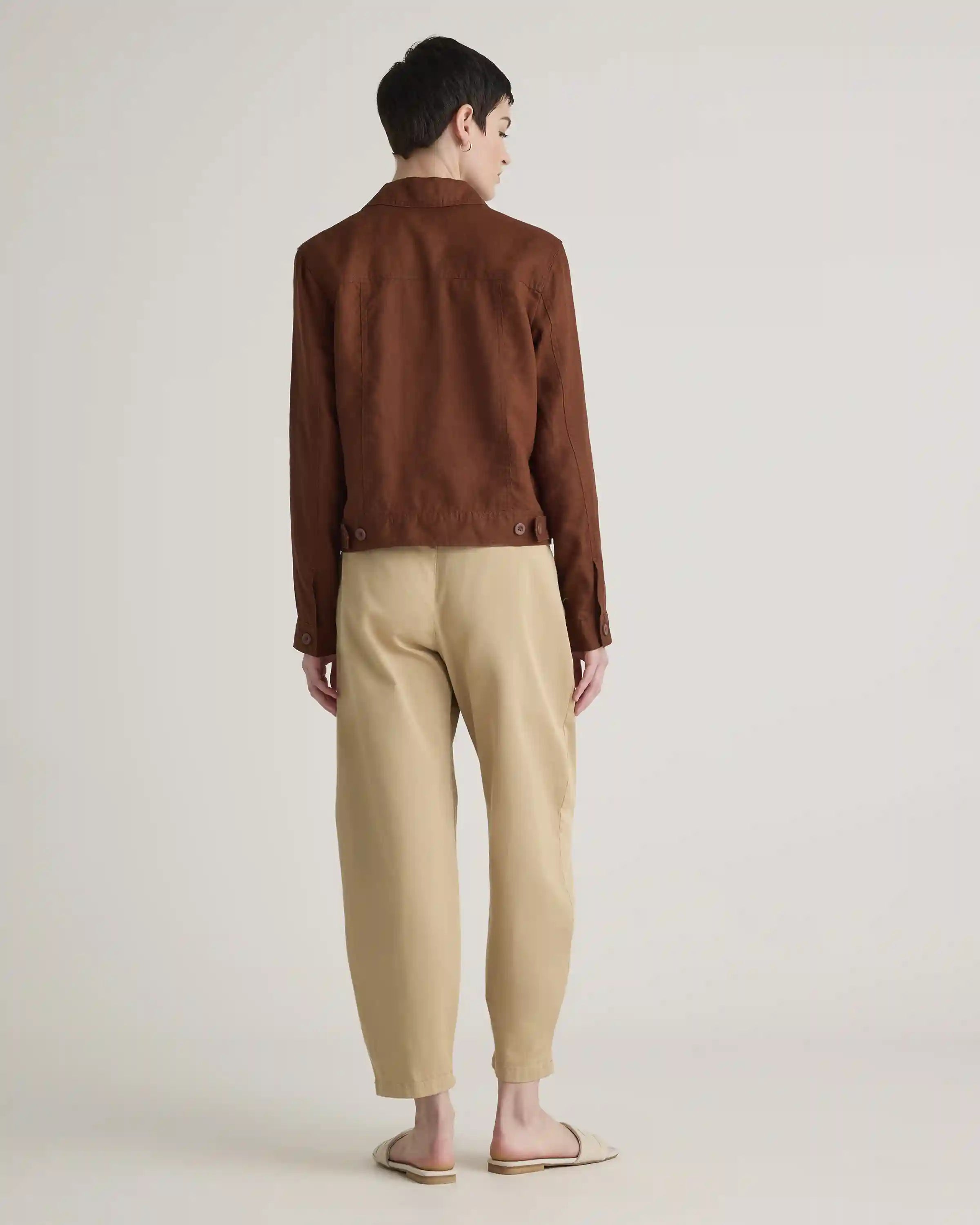 100% European Linen Jacket