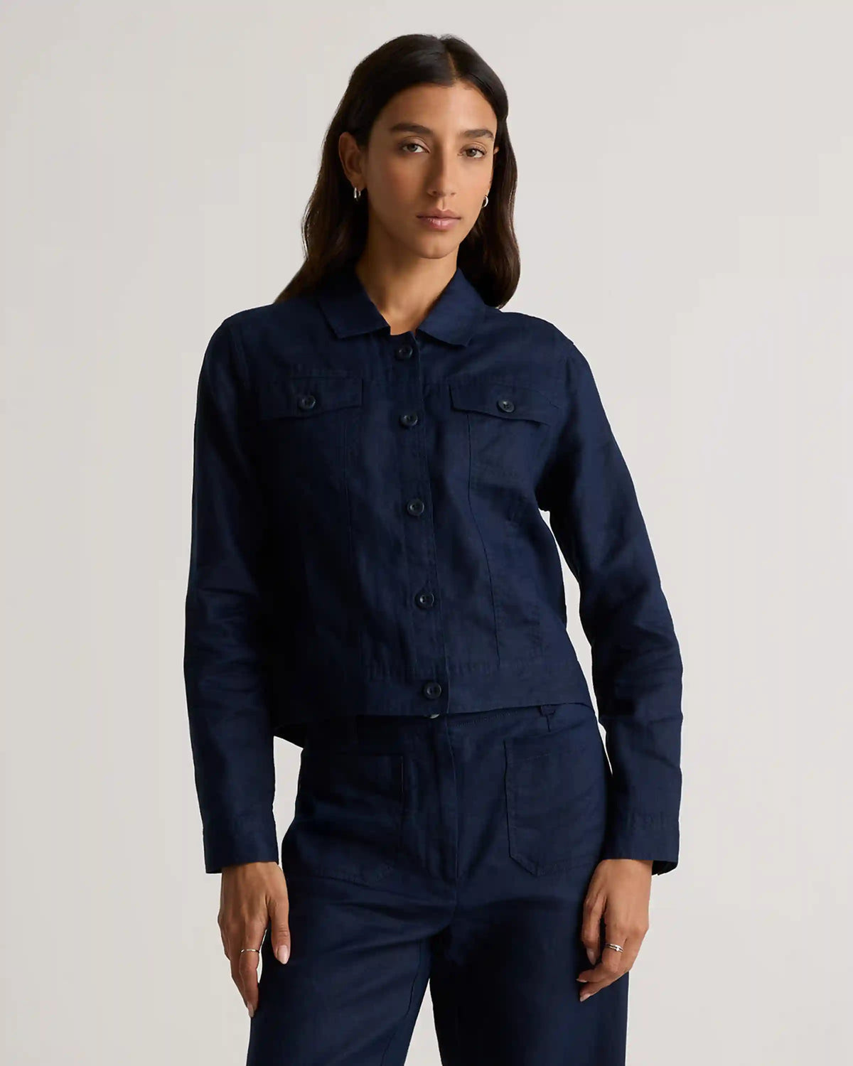 100% European Linen Jacket