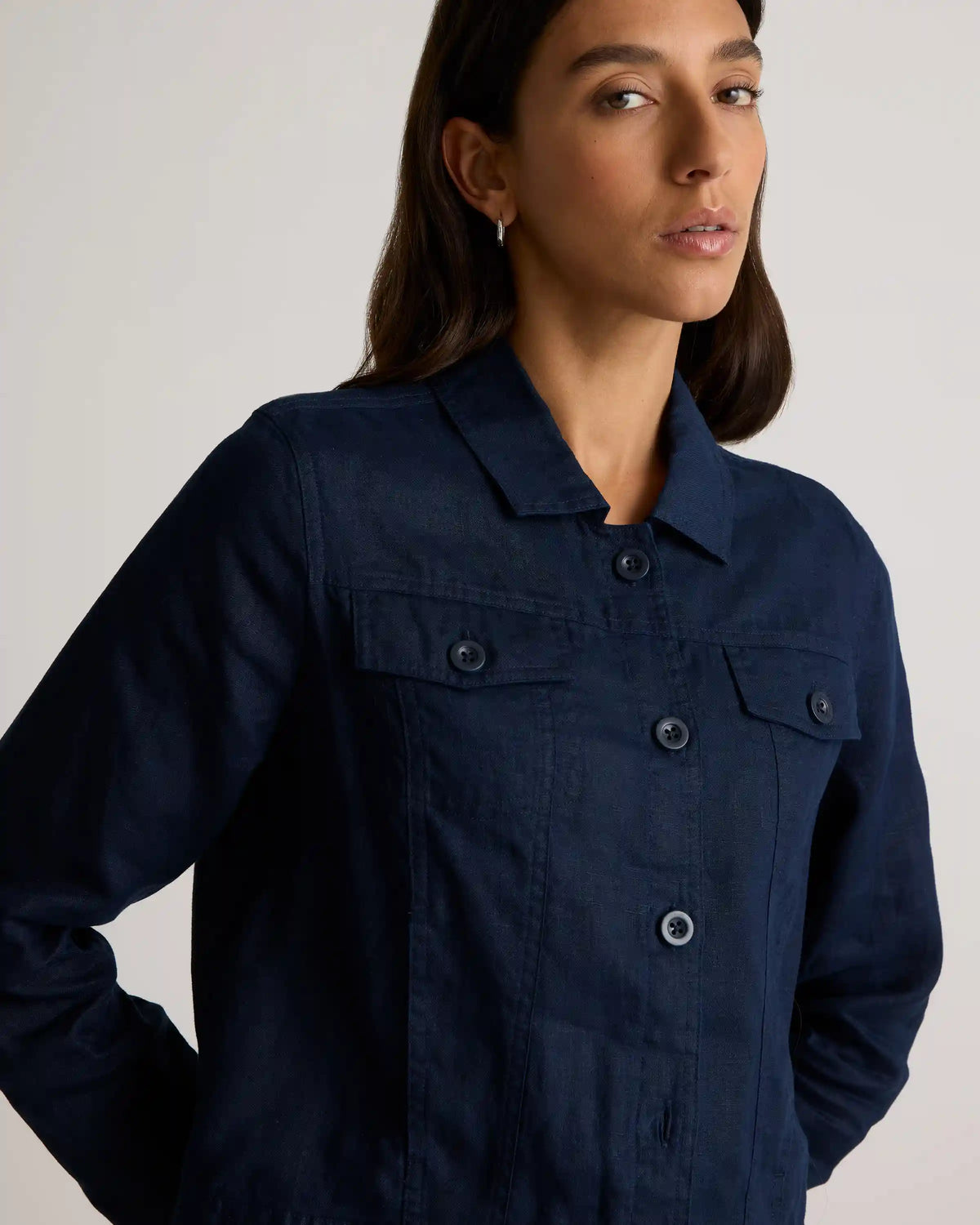 100% European Linen Jacket