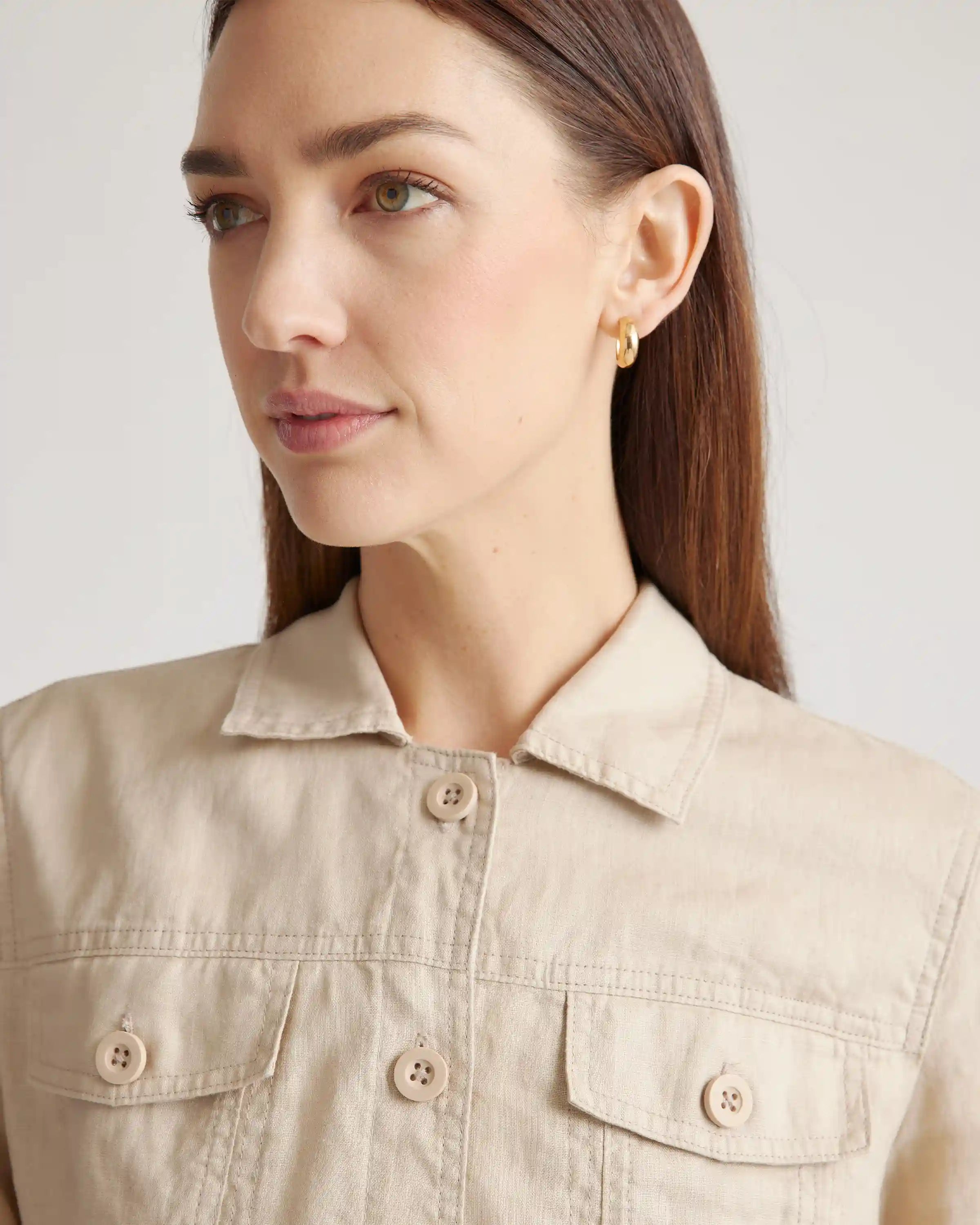 100% European Linen Jacket