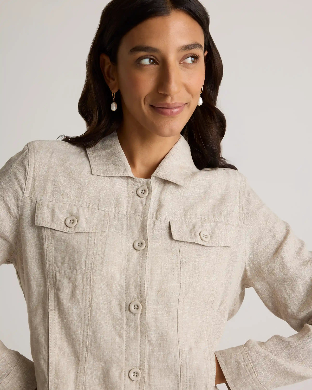 100% European Linen Jacket