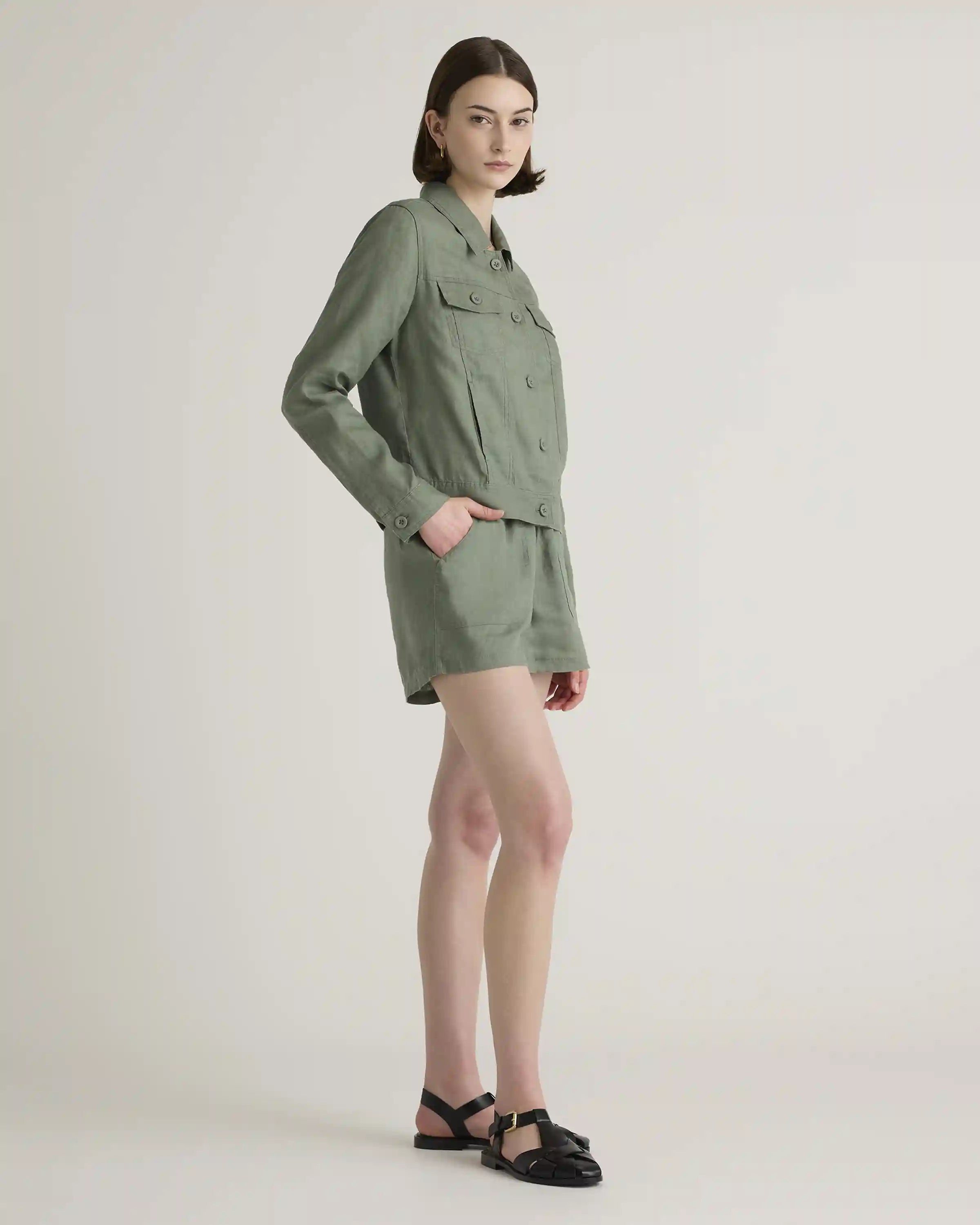 100% European Linen Jacket