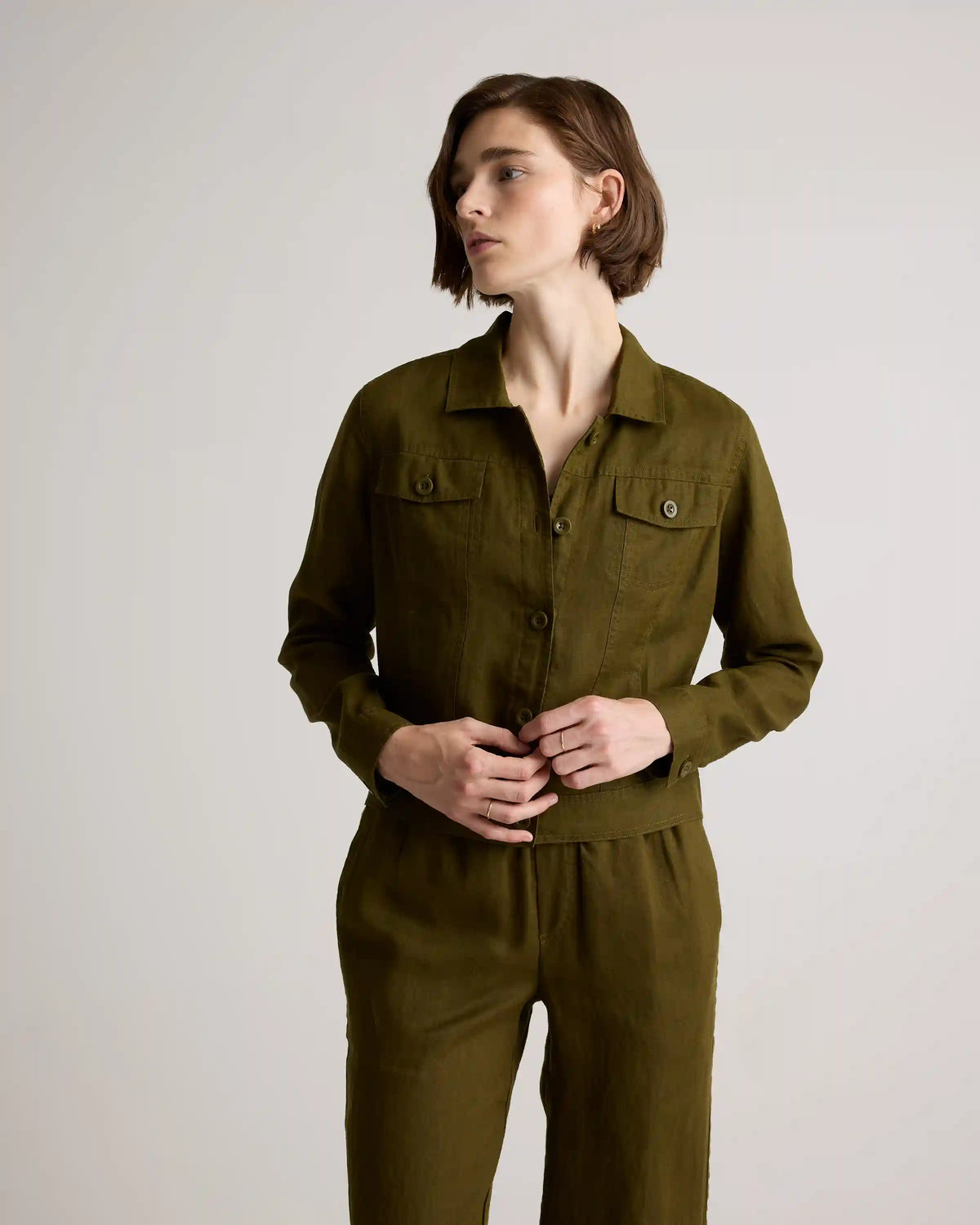 100% European Linen Jacket