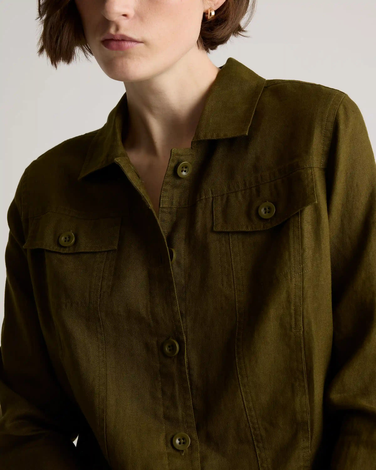 100% European Linen Jacket
