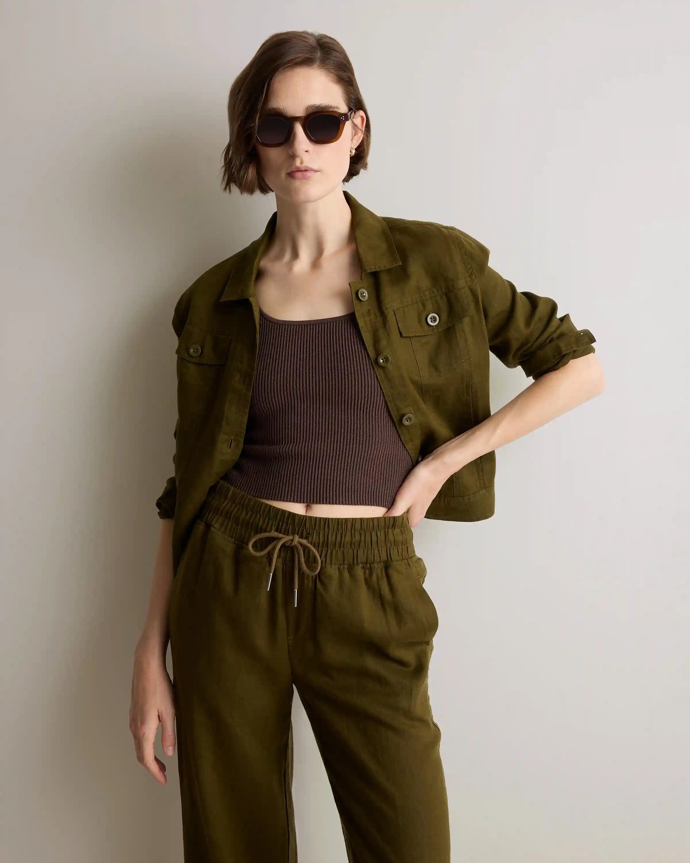 100% European Linen Jacket