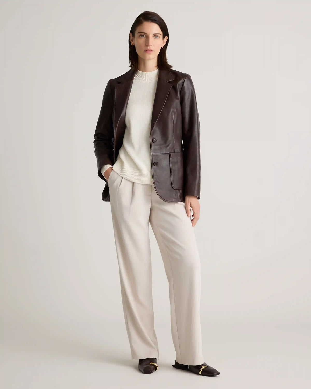 100% Leather Blazer