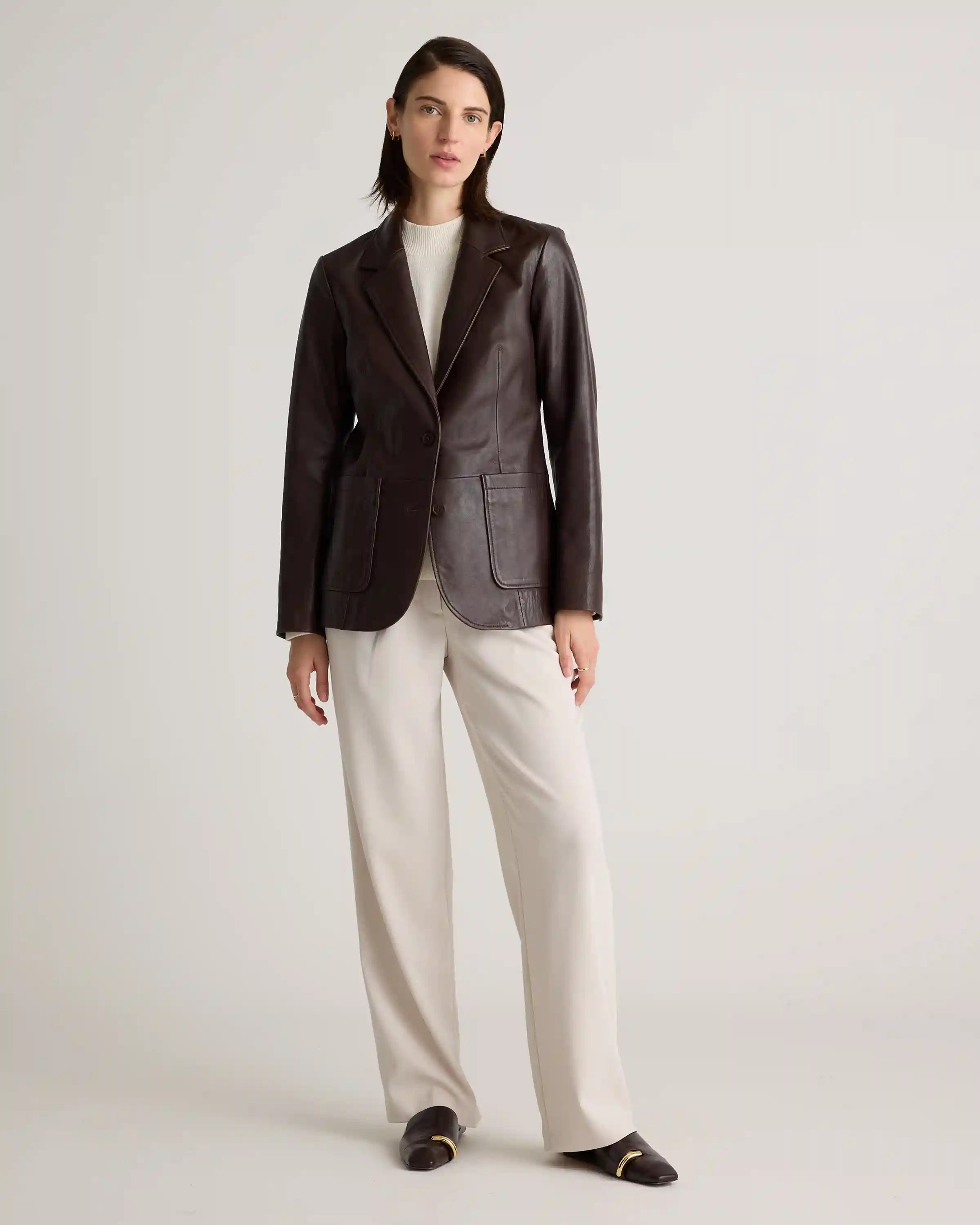 100% Leather Blazer