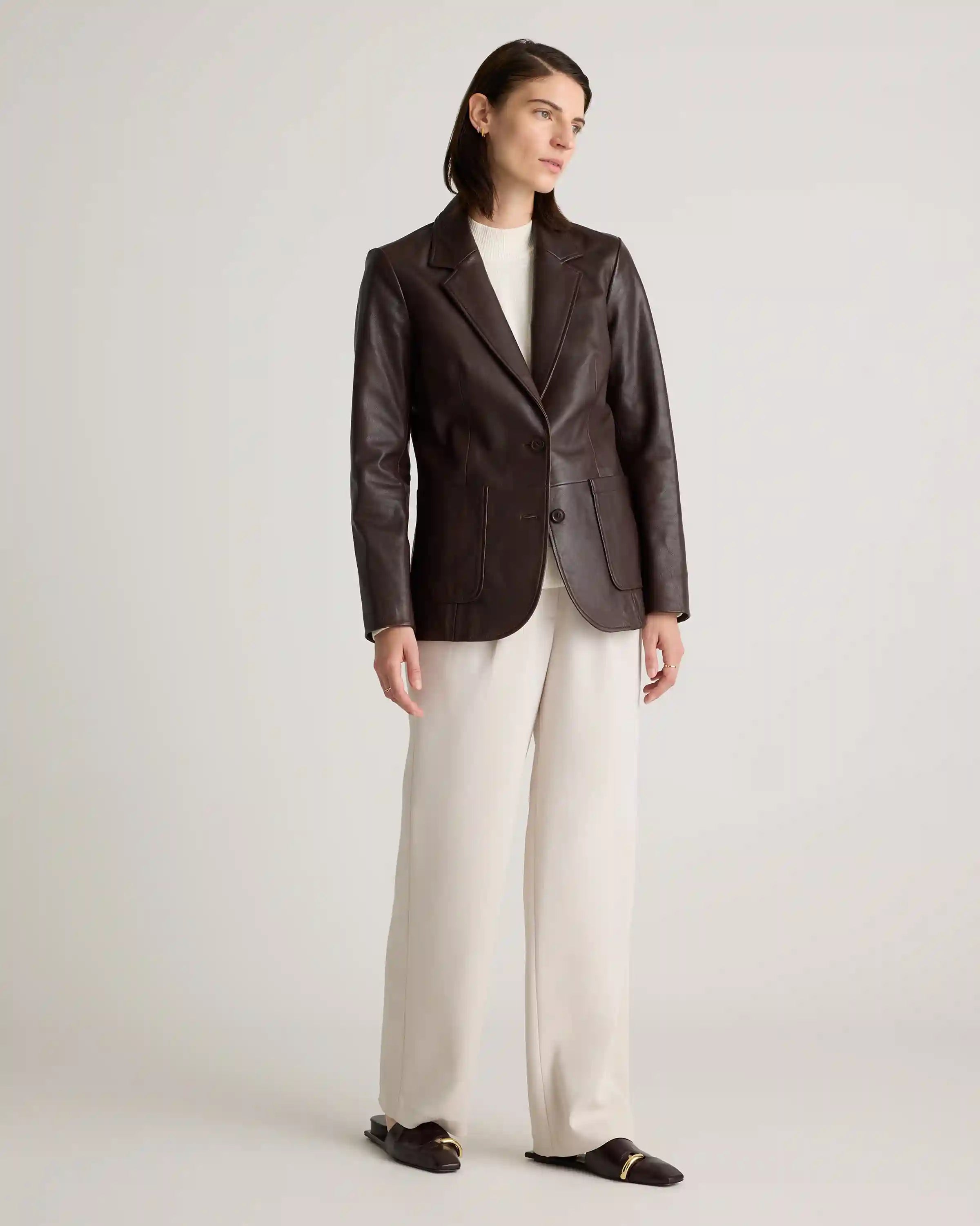 100% Leather Blazer