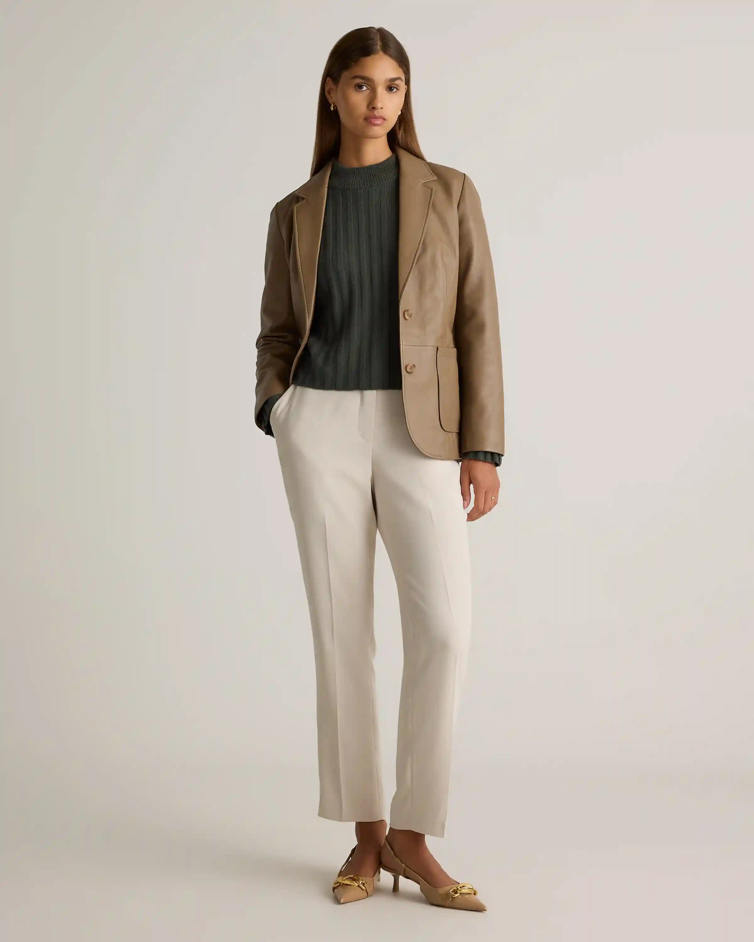 100% Leather Blazer
