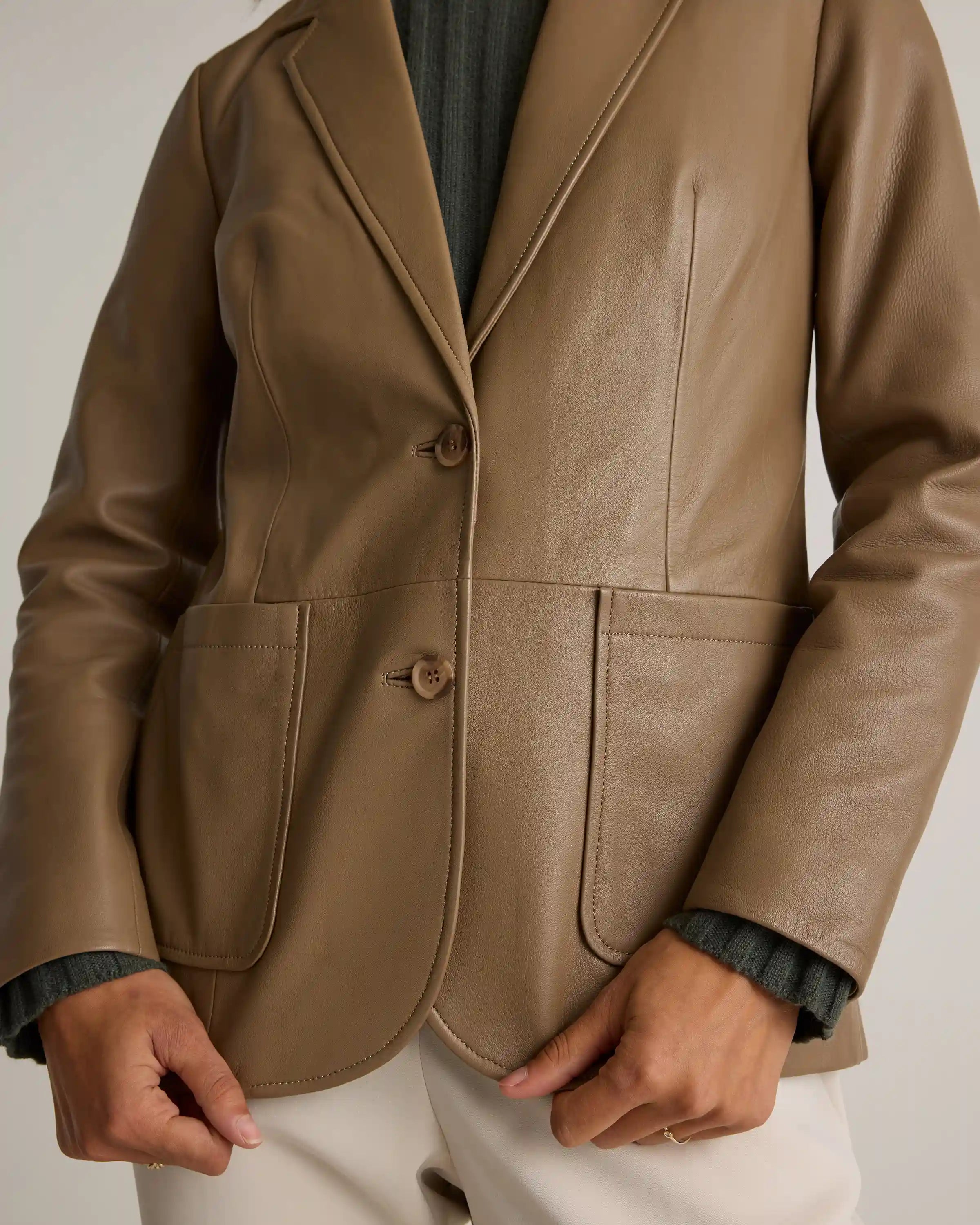 100% Leather Blazer