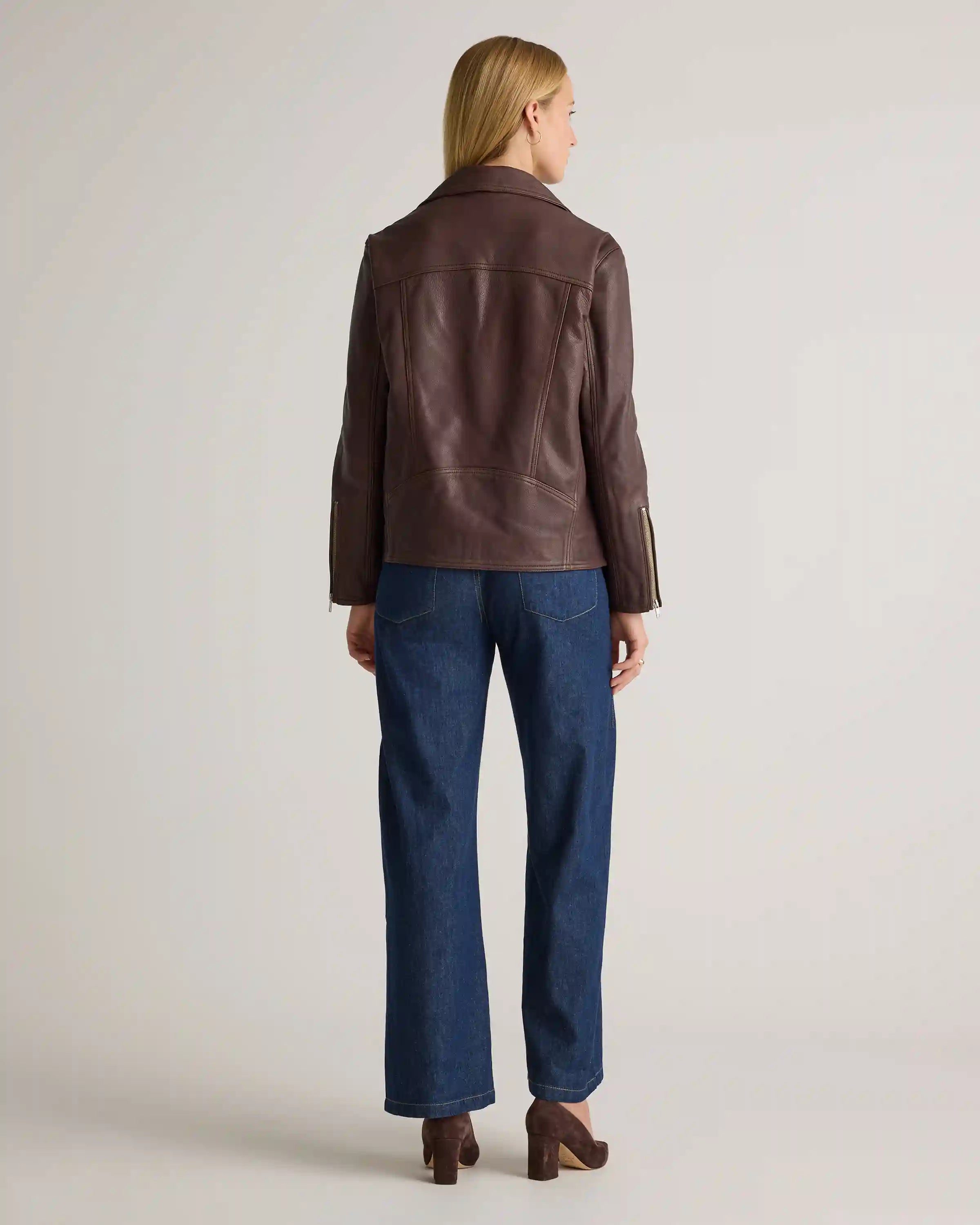 100% Leather Oversized Biker Jacket