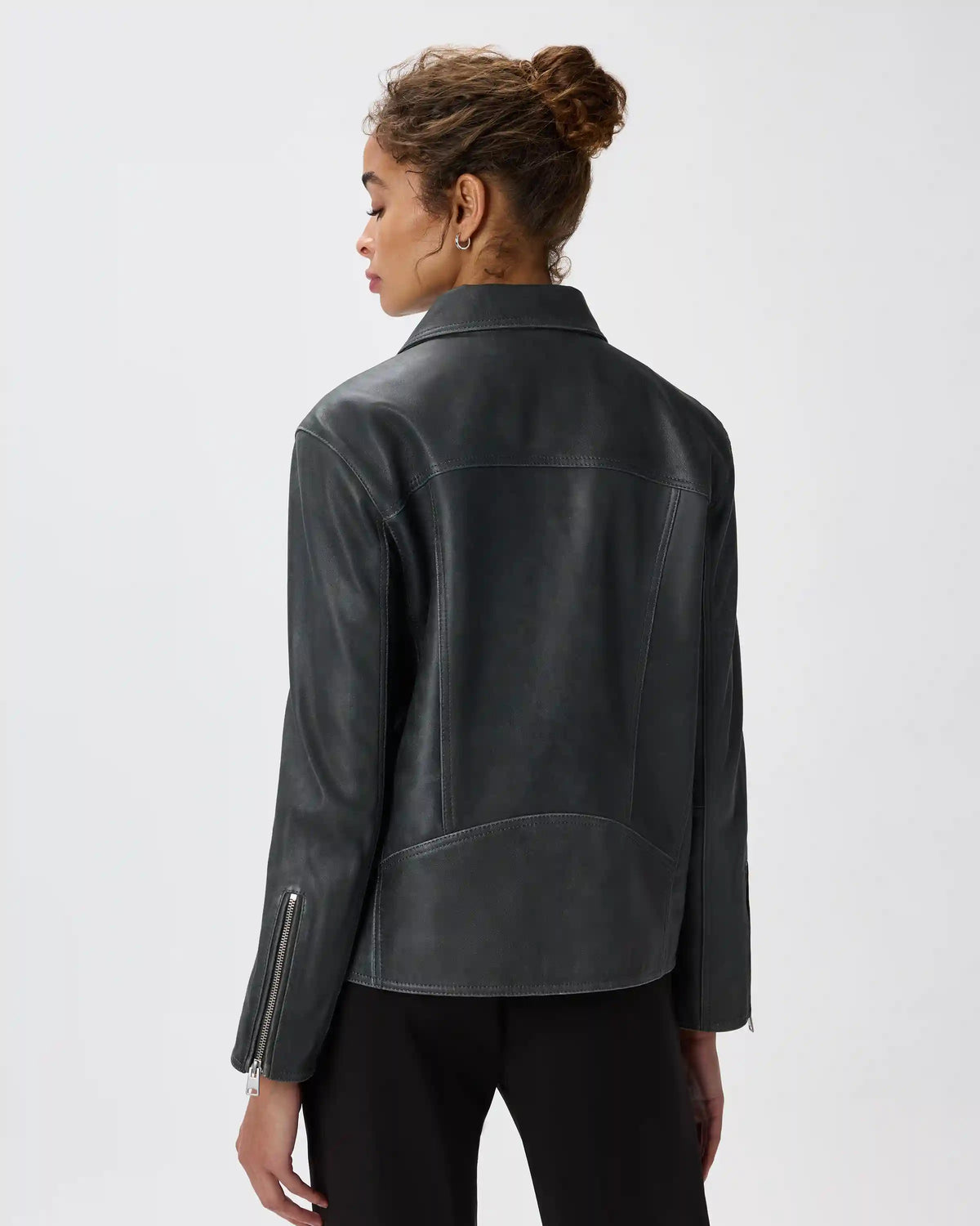 100% Leather Oversized Biker Jacket