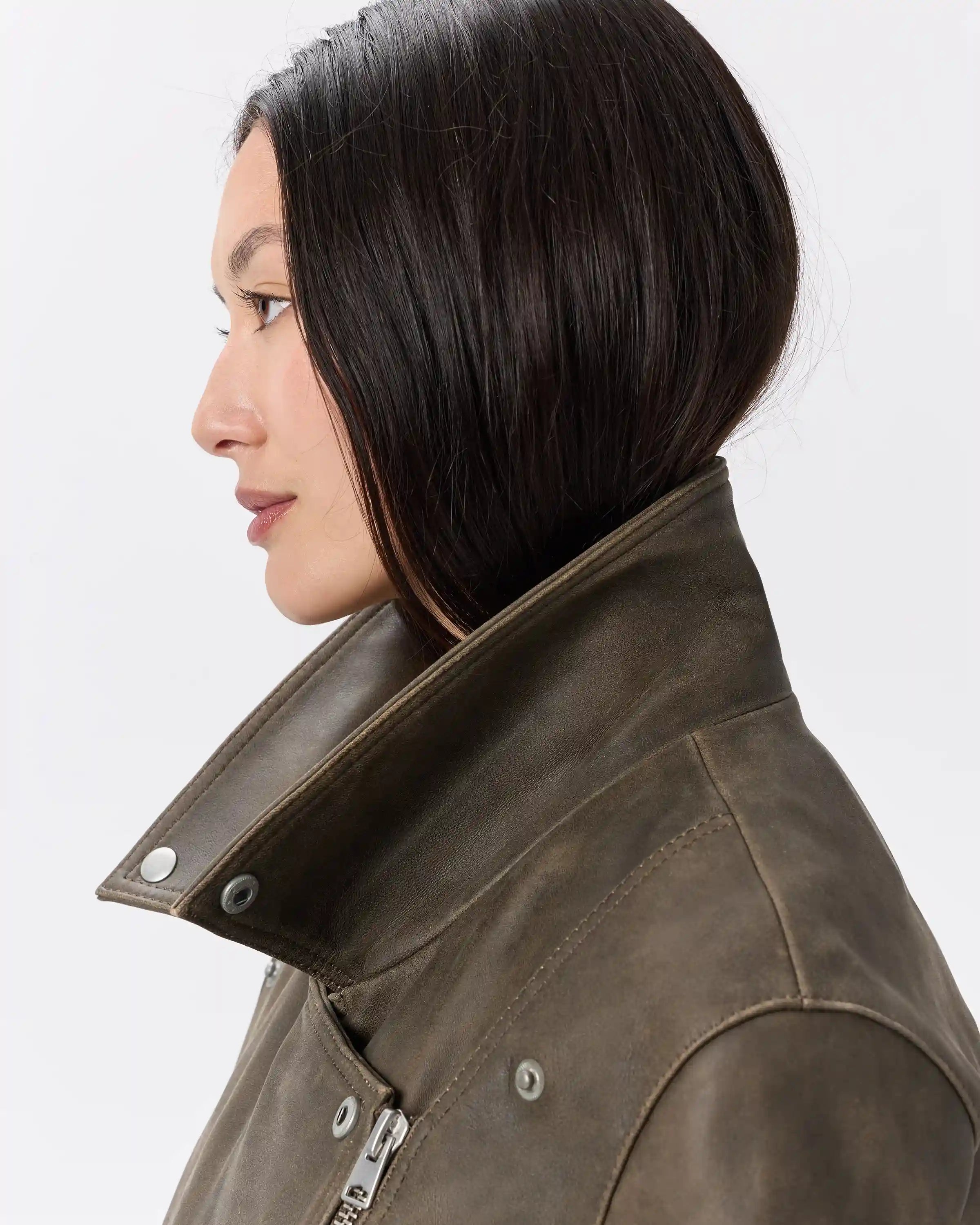 100% Leather Oversized Biker Jacket