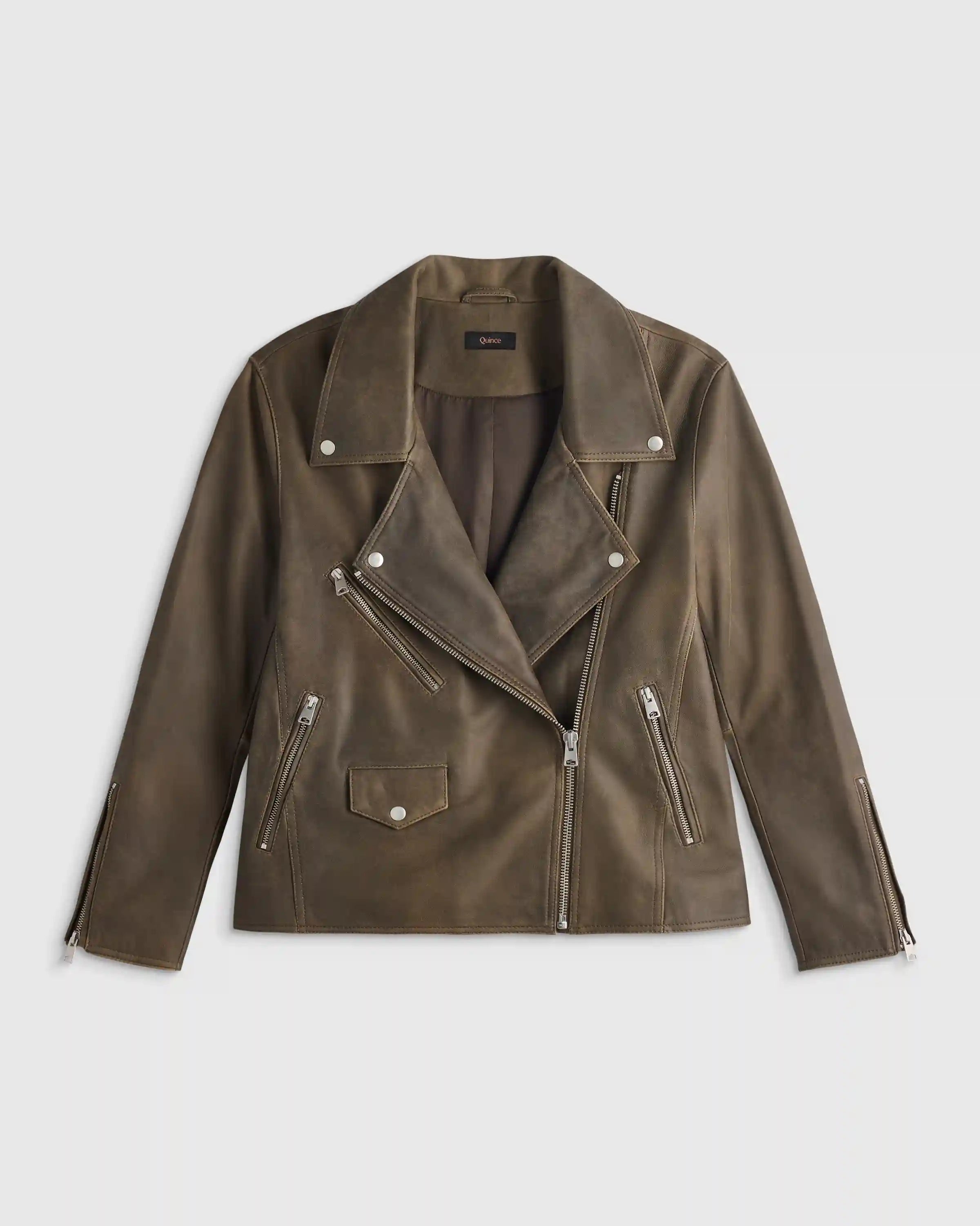 100% Leather Oversized Biker Jacket