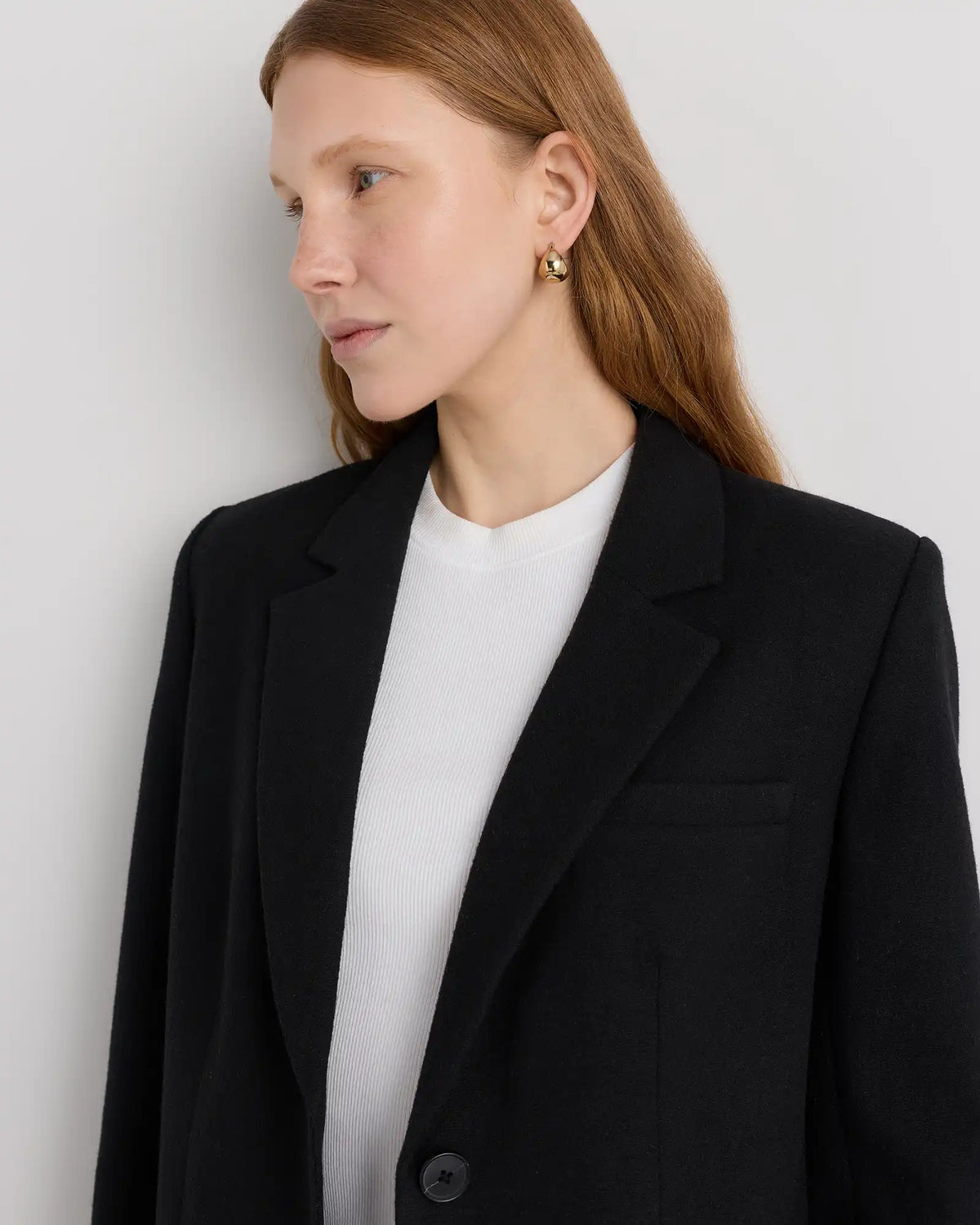 Italian Wool Oversized Blazer