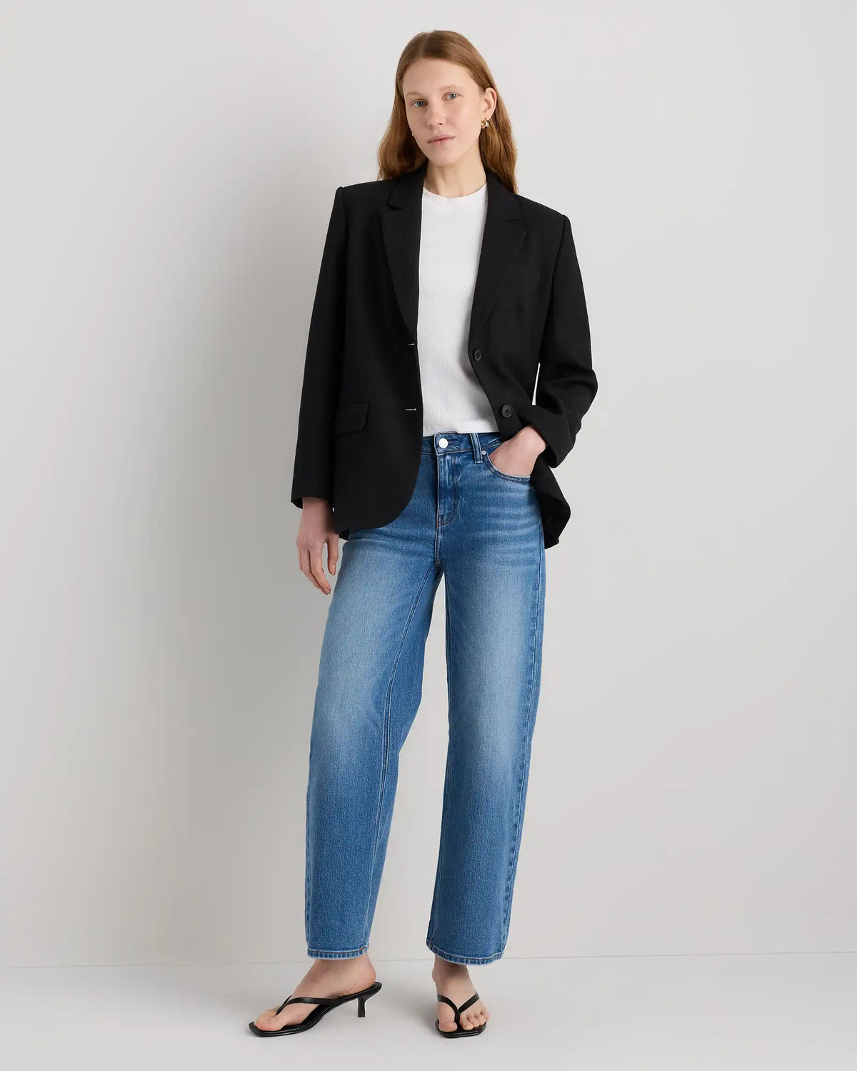 Italian Wool Oversized Blazer