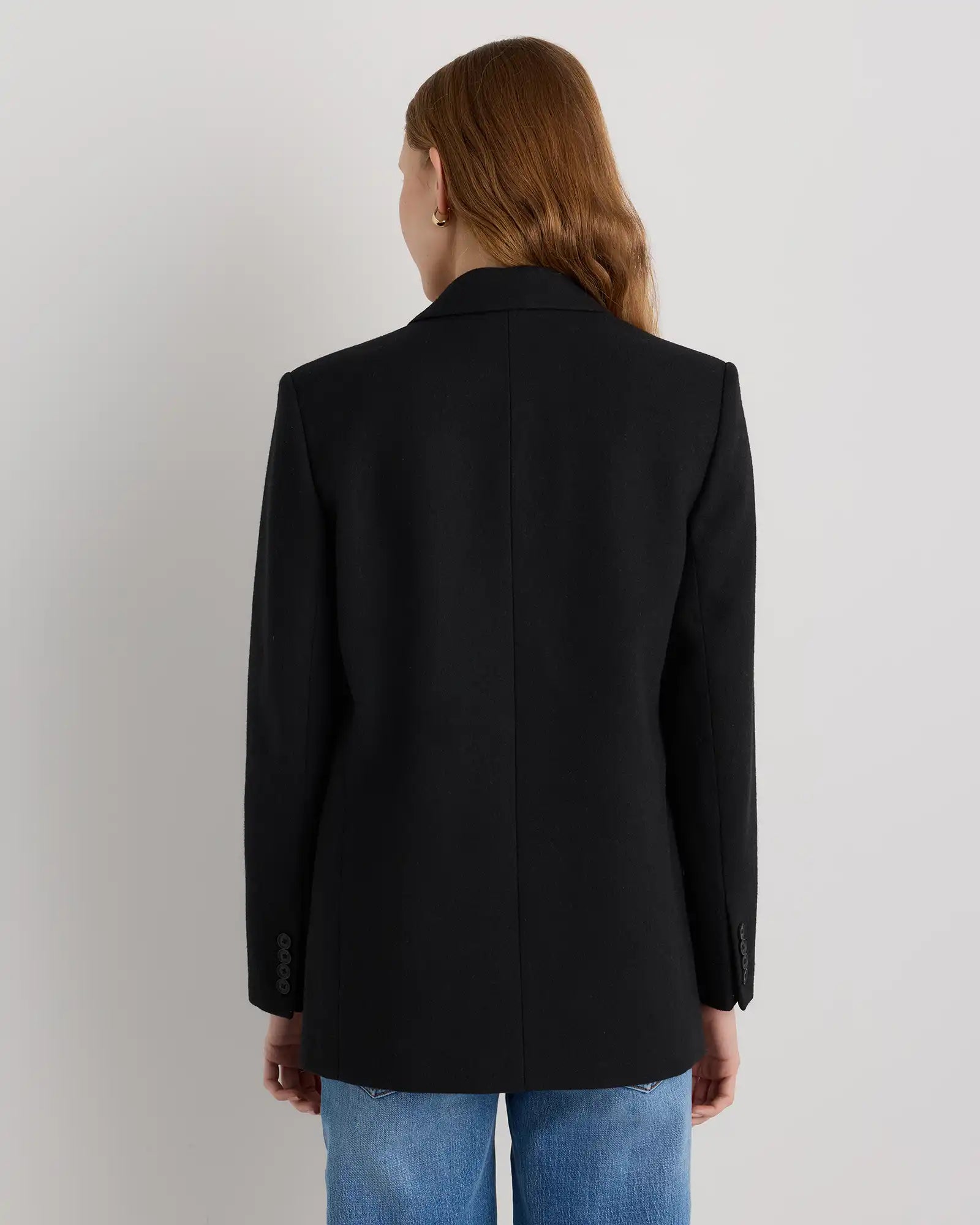 Italian Wool Oversized Blazer