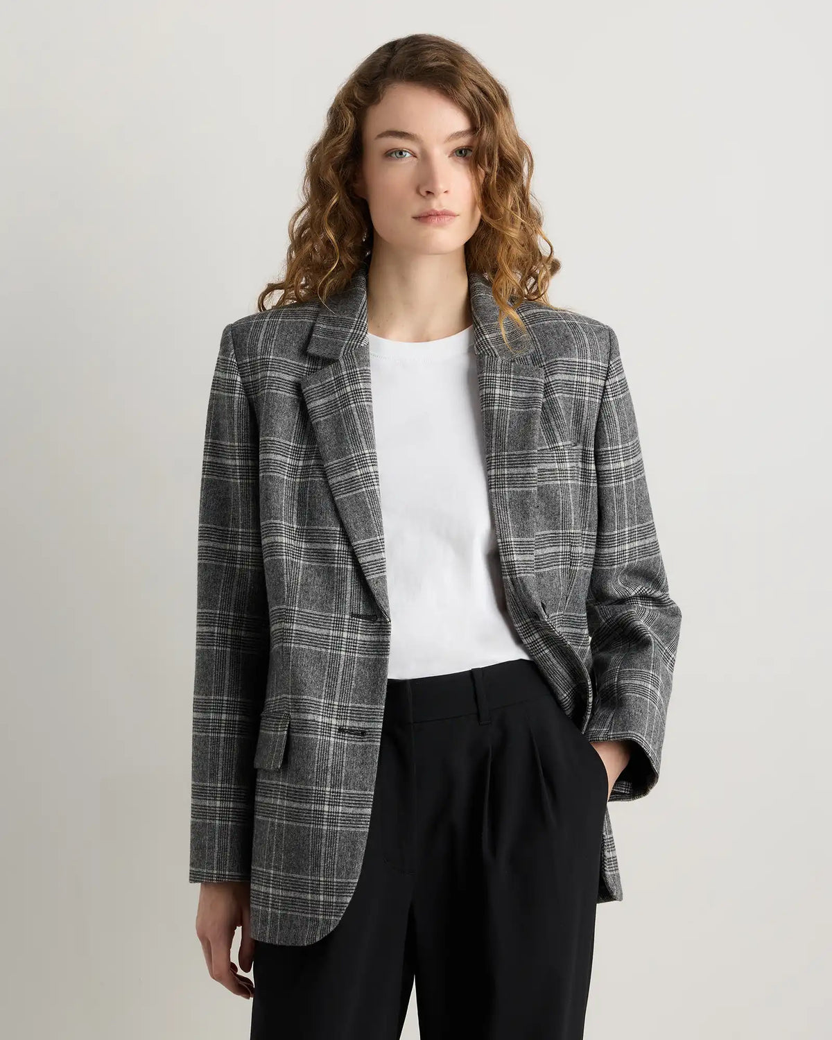 Italian Wool Oversized Blazer