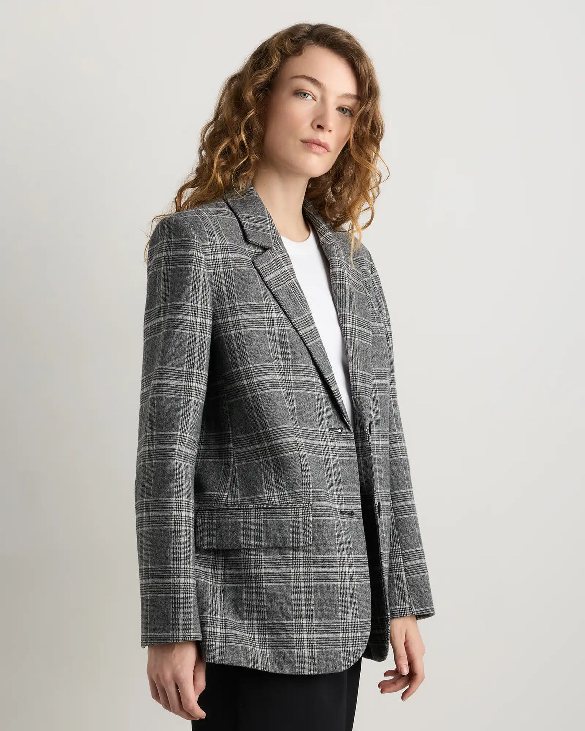 Italian Wool Oversized Blazer