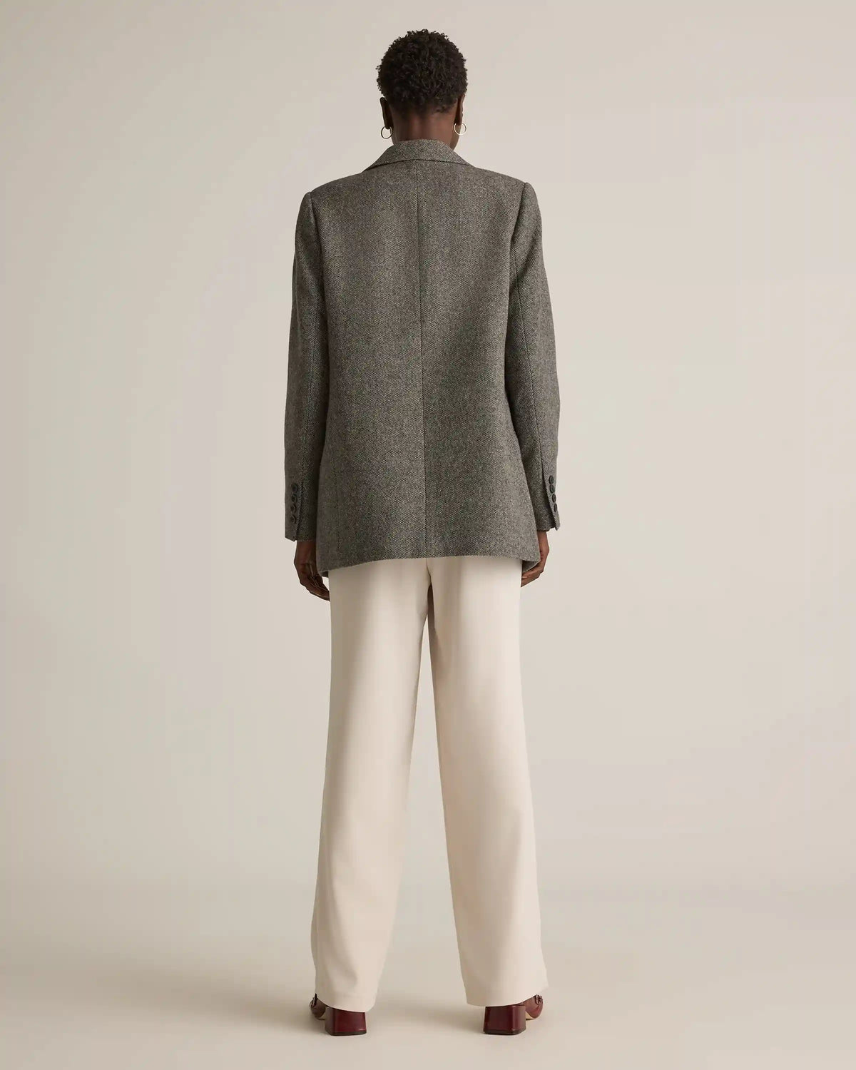 Italian Wool Oversized Blazer