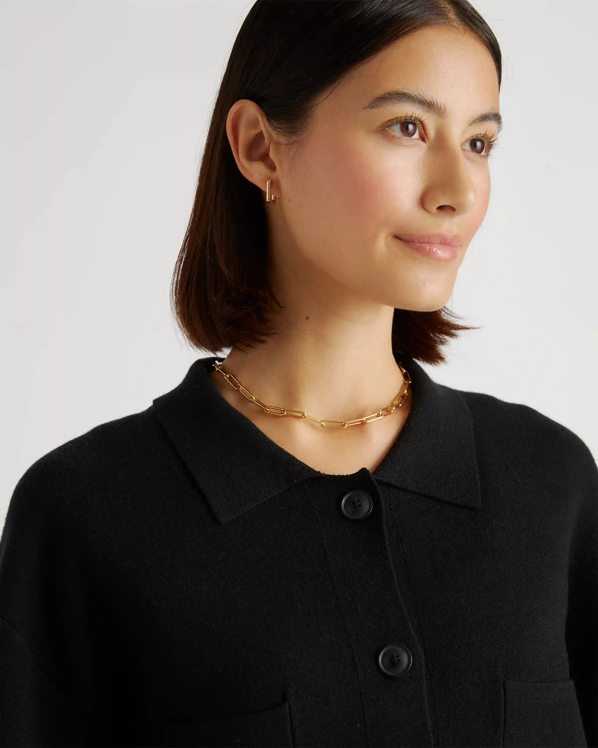 Eco-Knit Milano Stitch Oversized Shirt Jacket