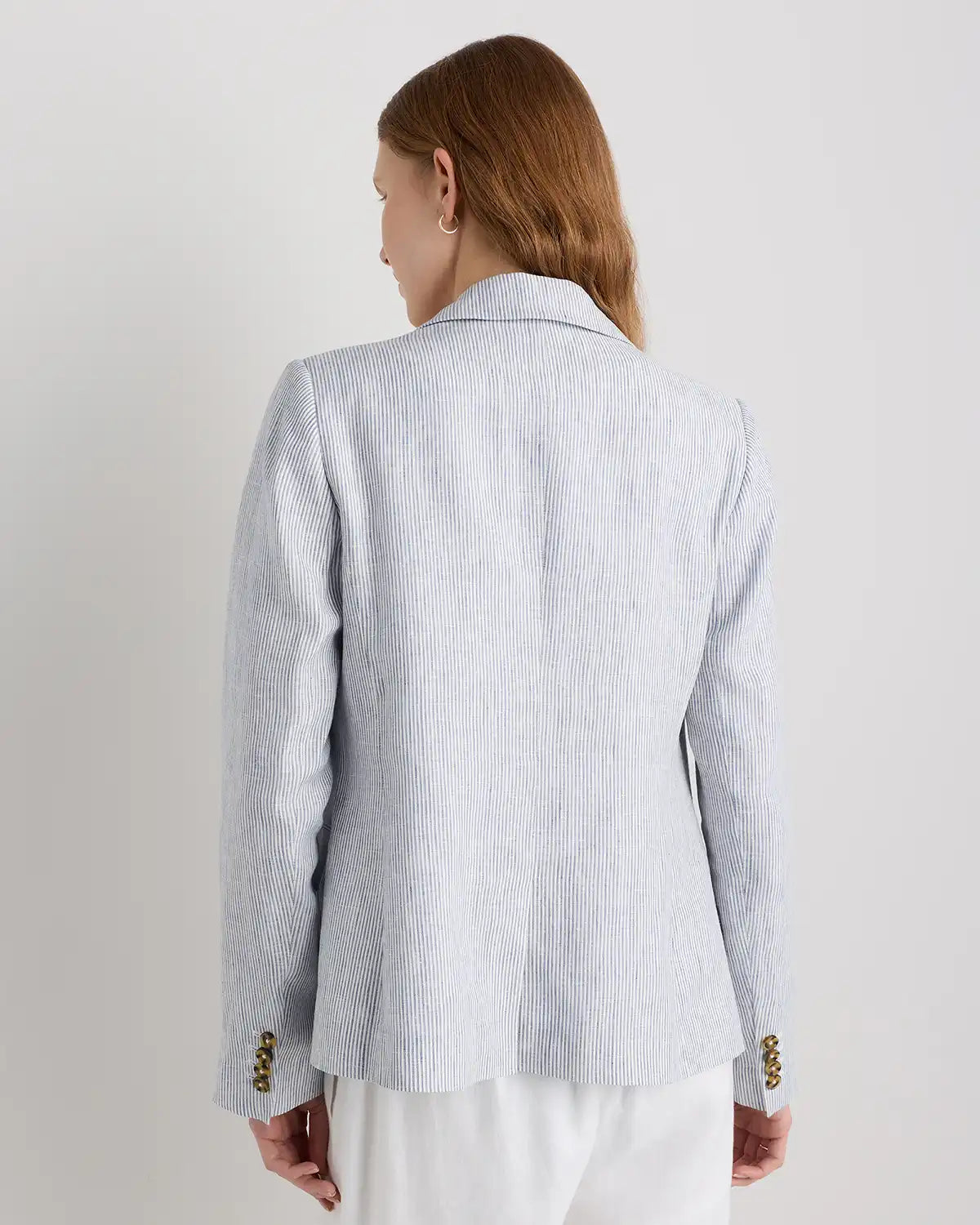 100% European Linen Structured Blazer