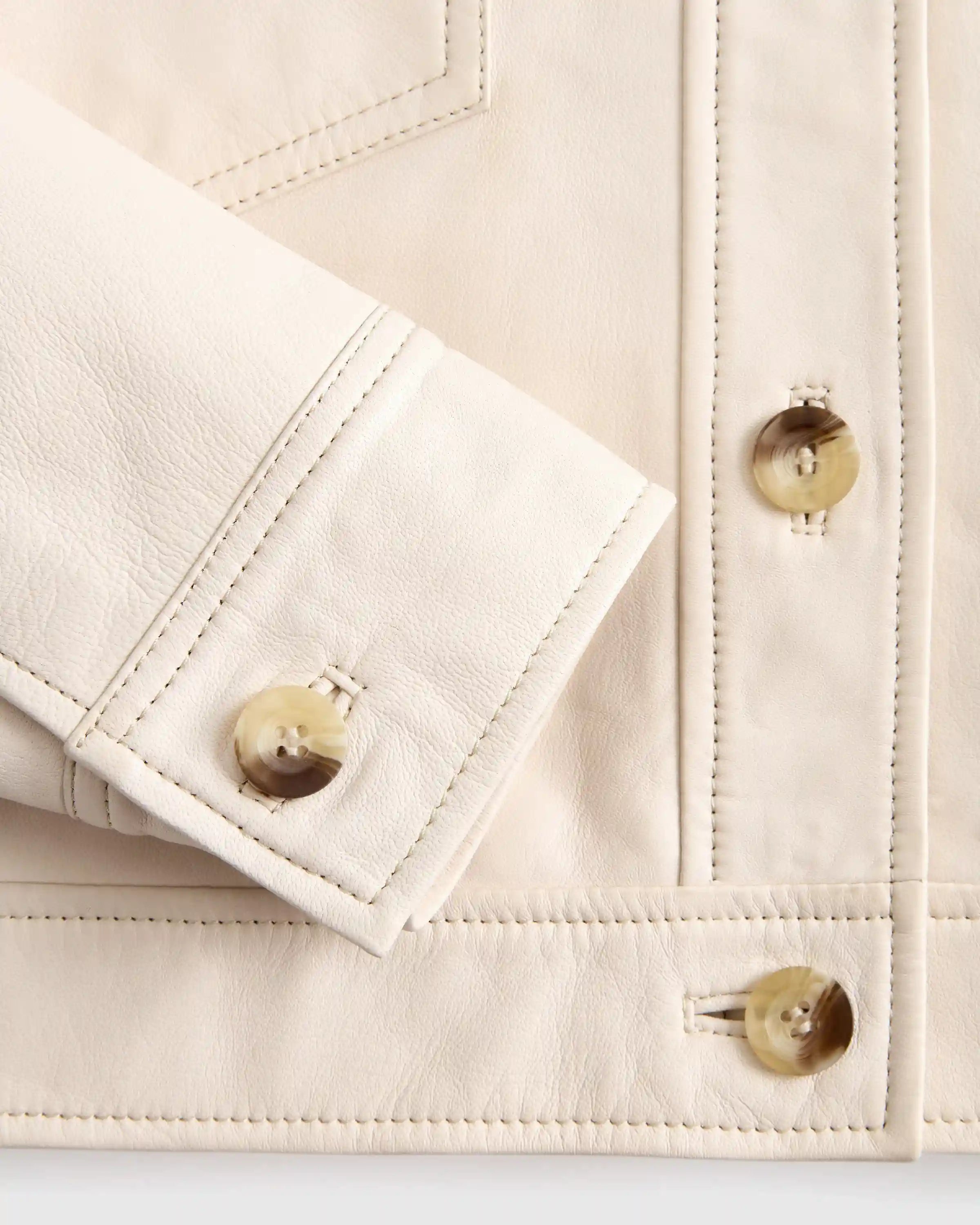 100% Leather Cropped Jacket