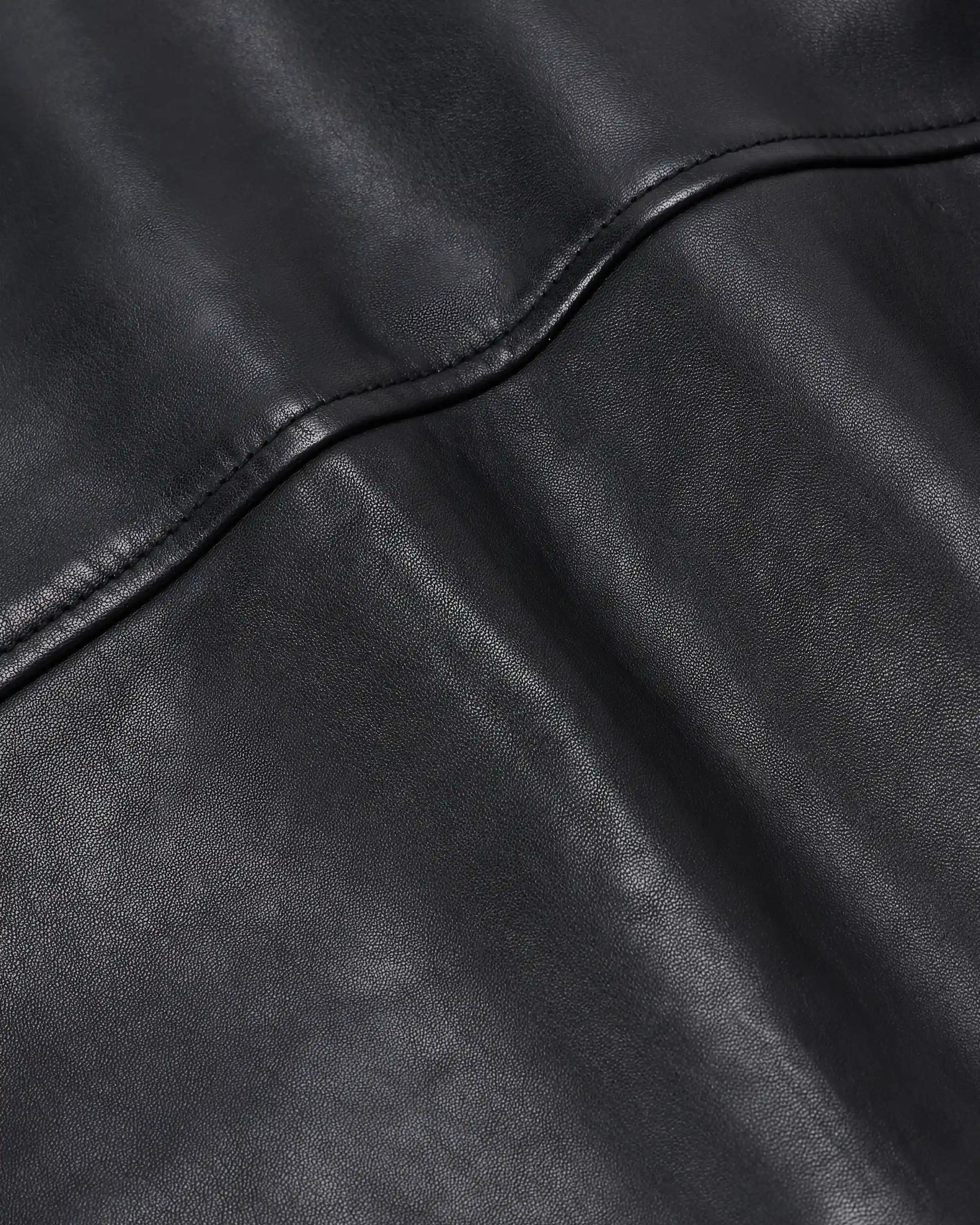 100% Leather Cropped Jacket