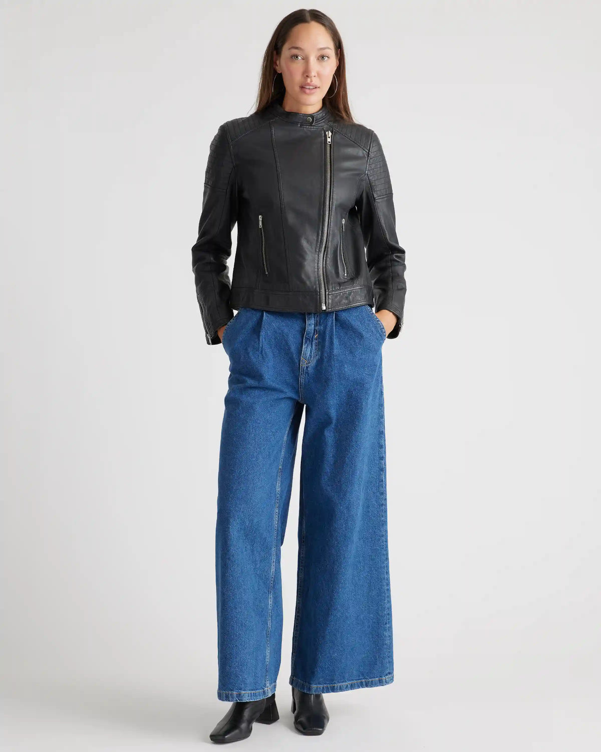 100% Leather Café Racer Jacket