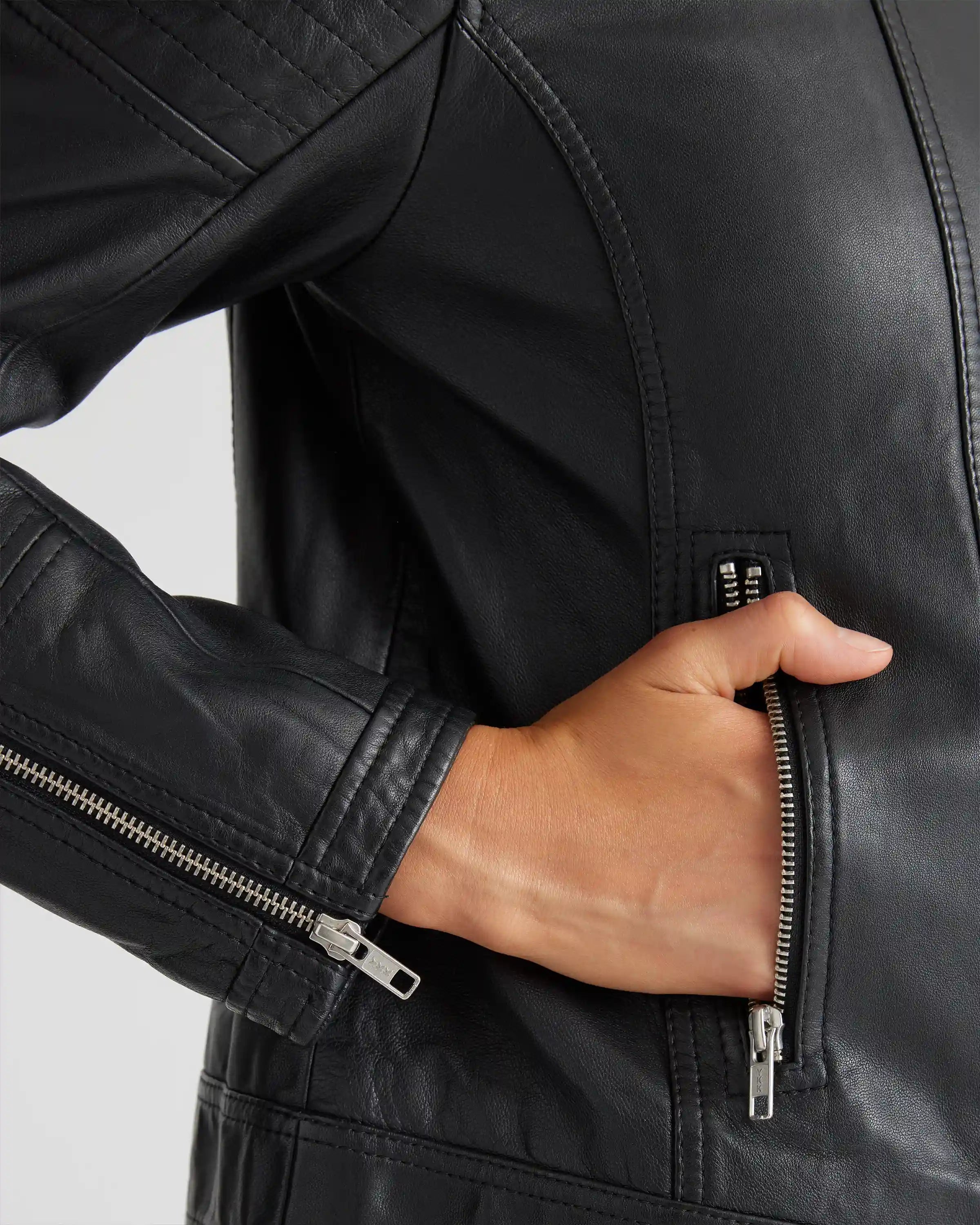 100% Leather Café Racer Jacket