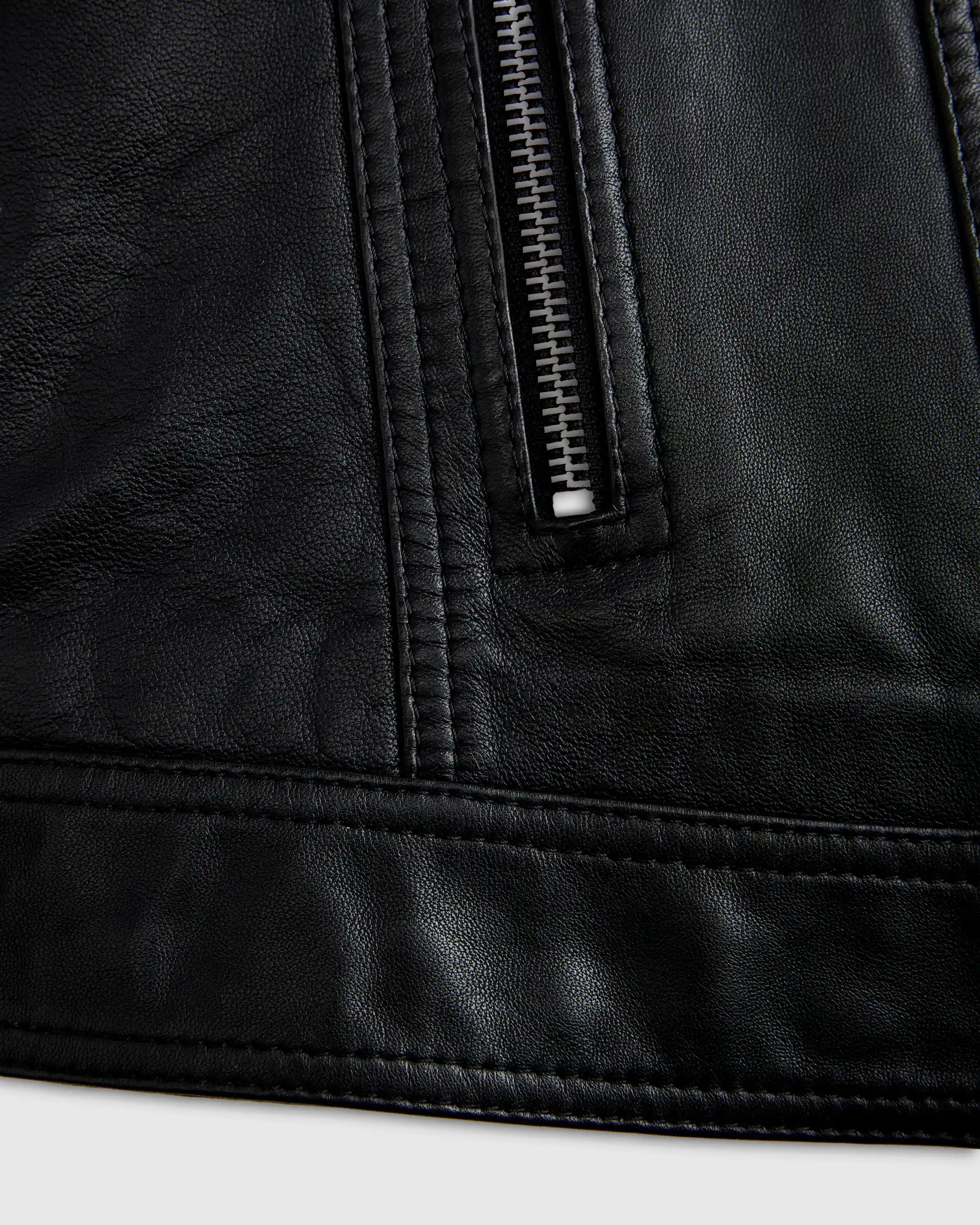 100% Leather Café Racer Jacket
