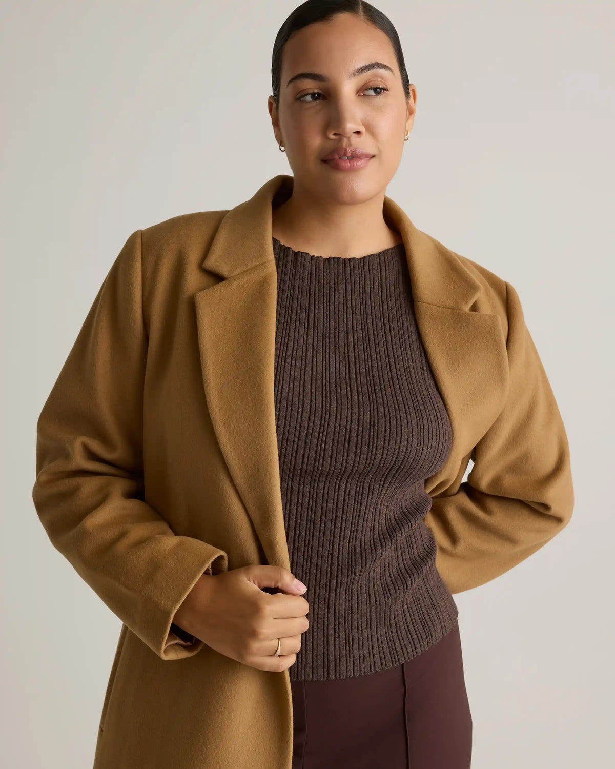 Italian Wool Classic Single-Breasted Coat
