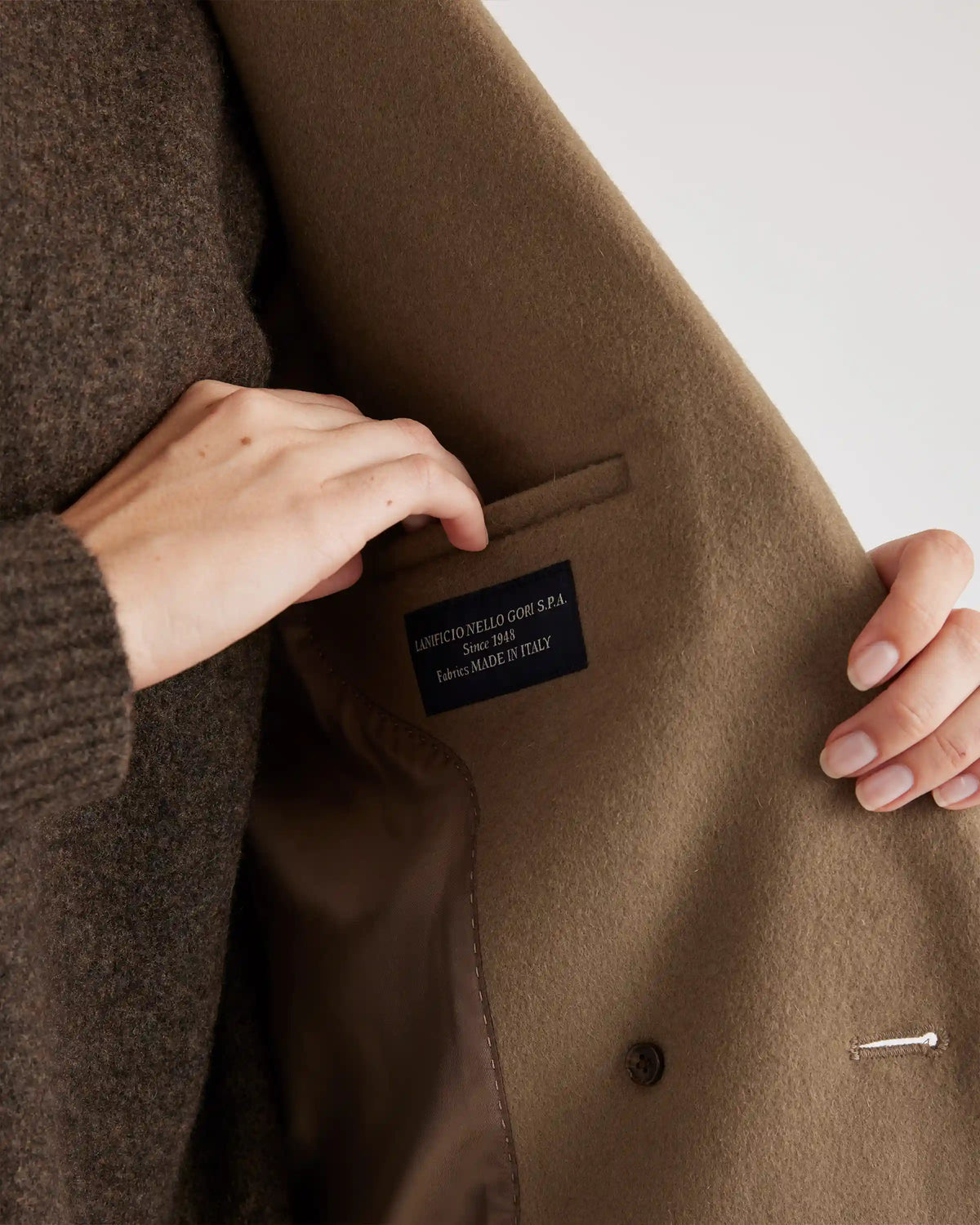 Italian Wool Classic Single-Breasted Coat
