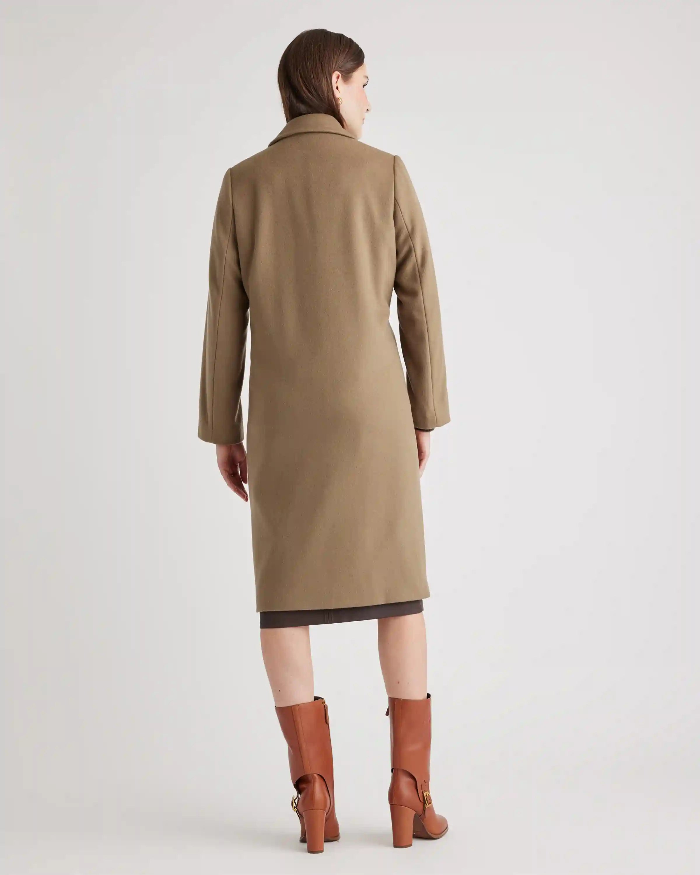 Italian Wool Classic Single-Breasted Coat