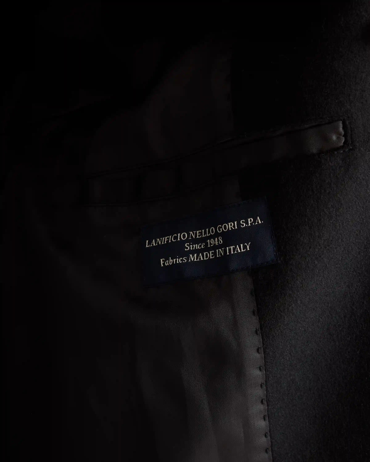 Italian Wool Double-Breasted Slouch Coat