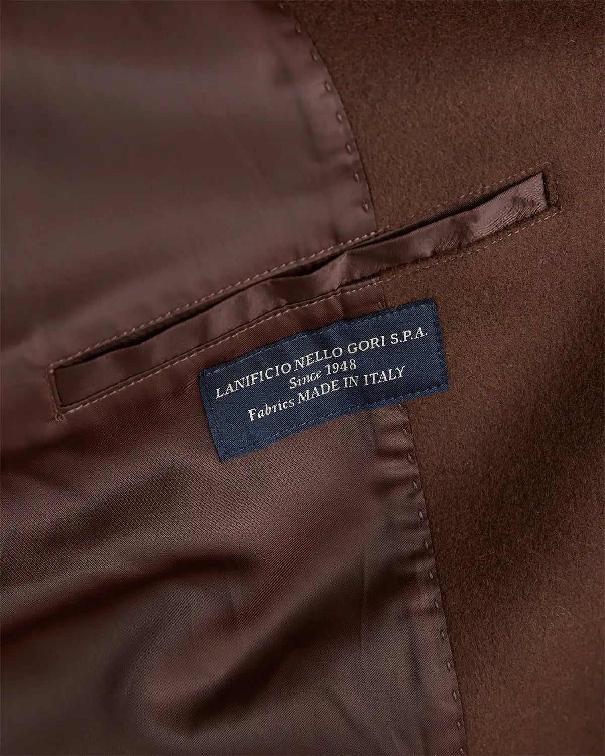 Italian Wool Double-Breasted Slouch Coat