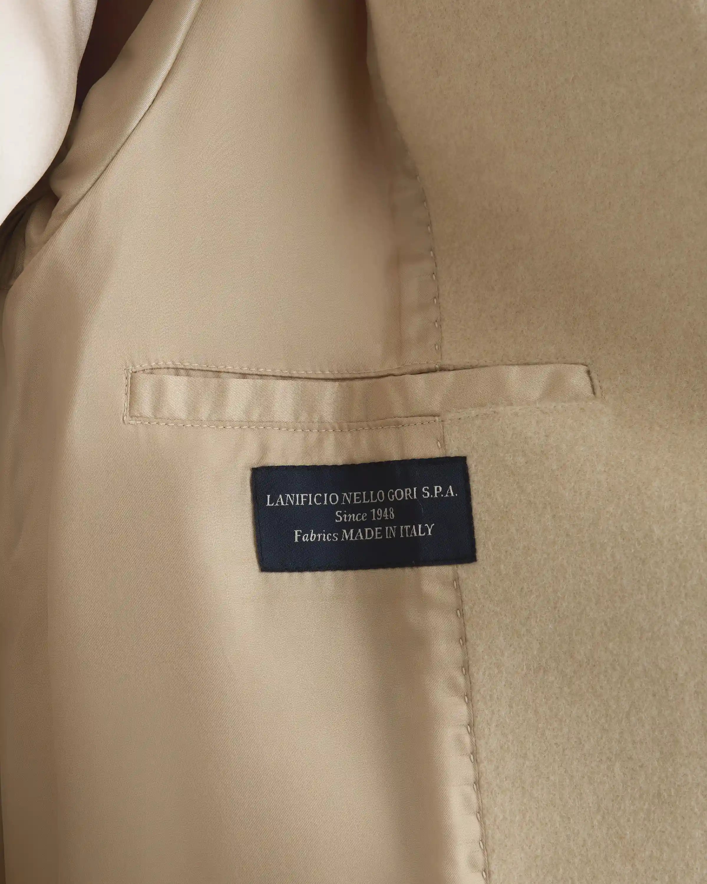 Italian Wool Double-Breasted Slouch Coat
