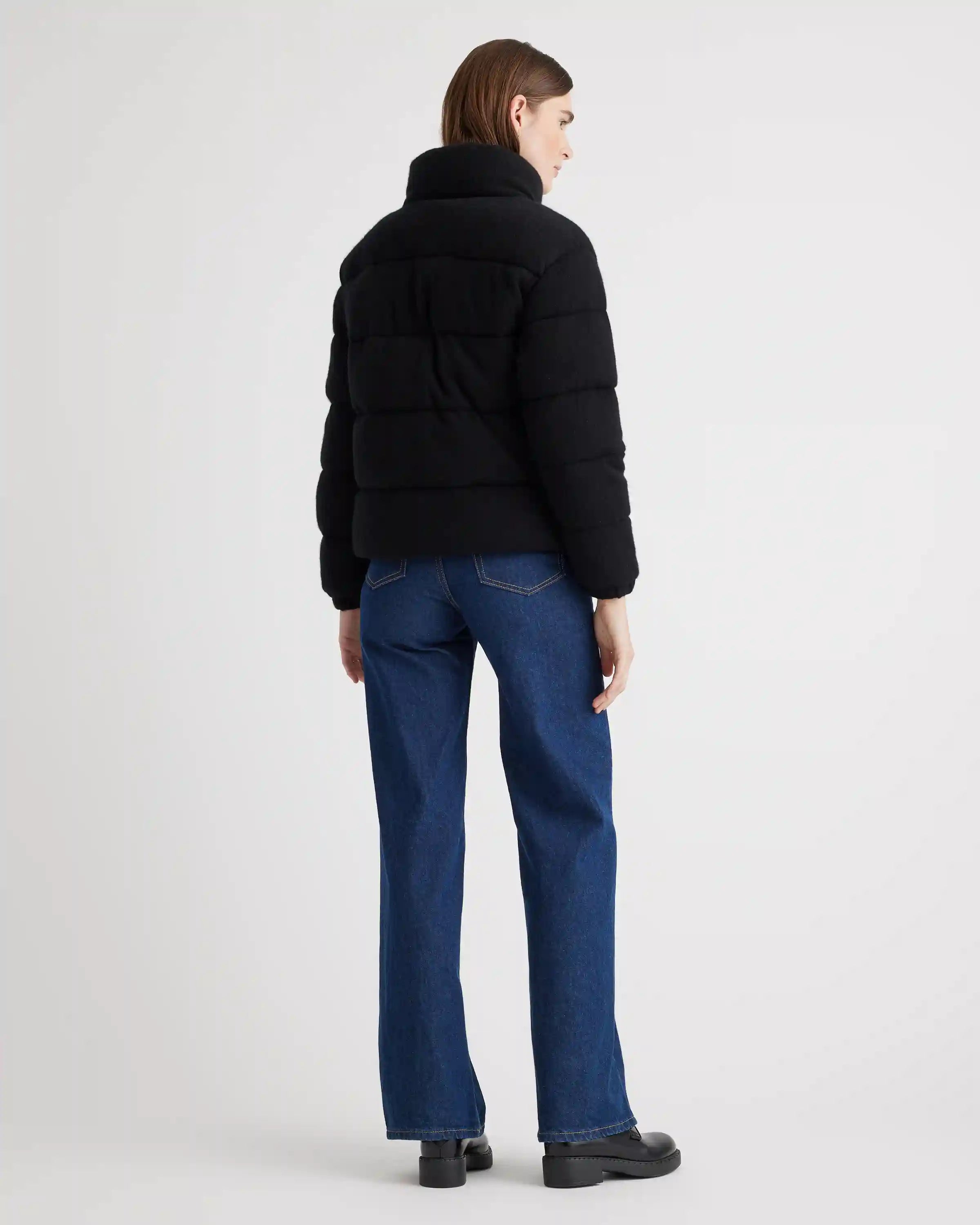 Mongolian Cashmere Puffer Jacket