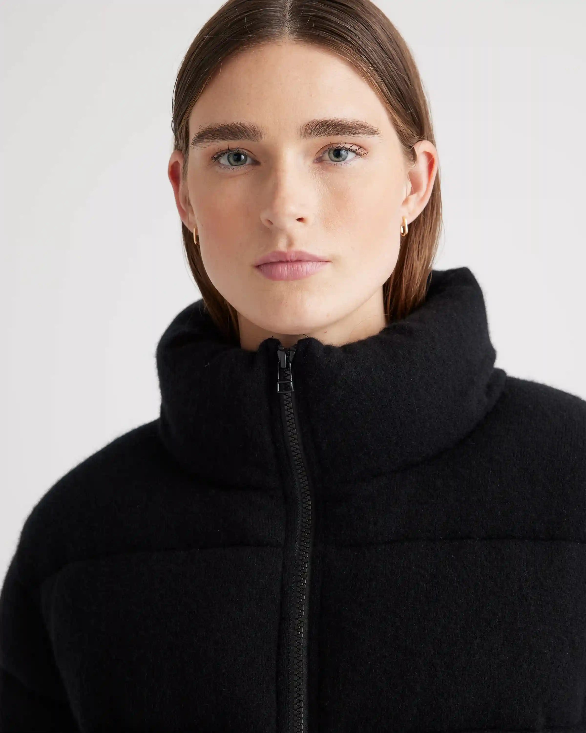 Mongolian Cashmere Puffer Jacket